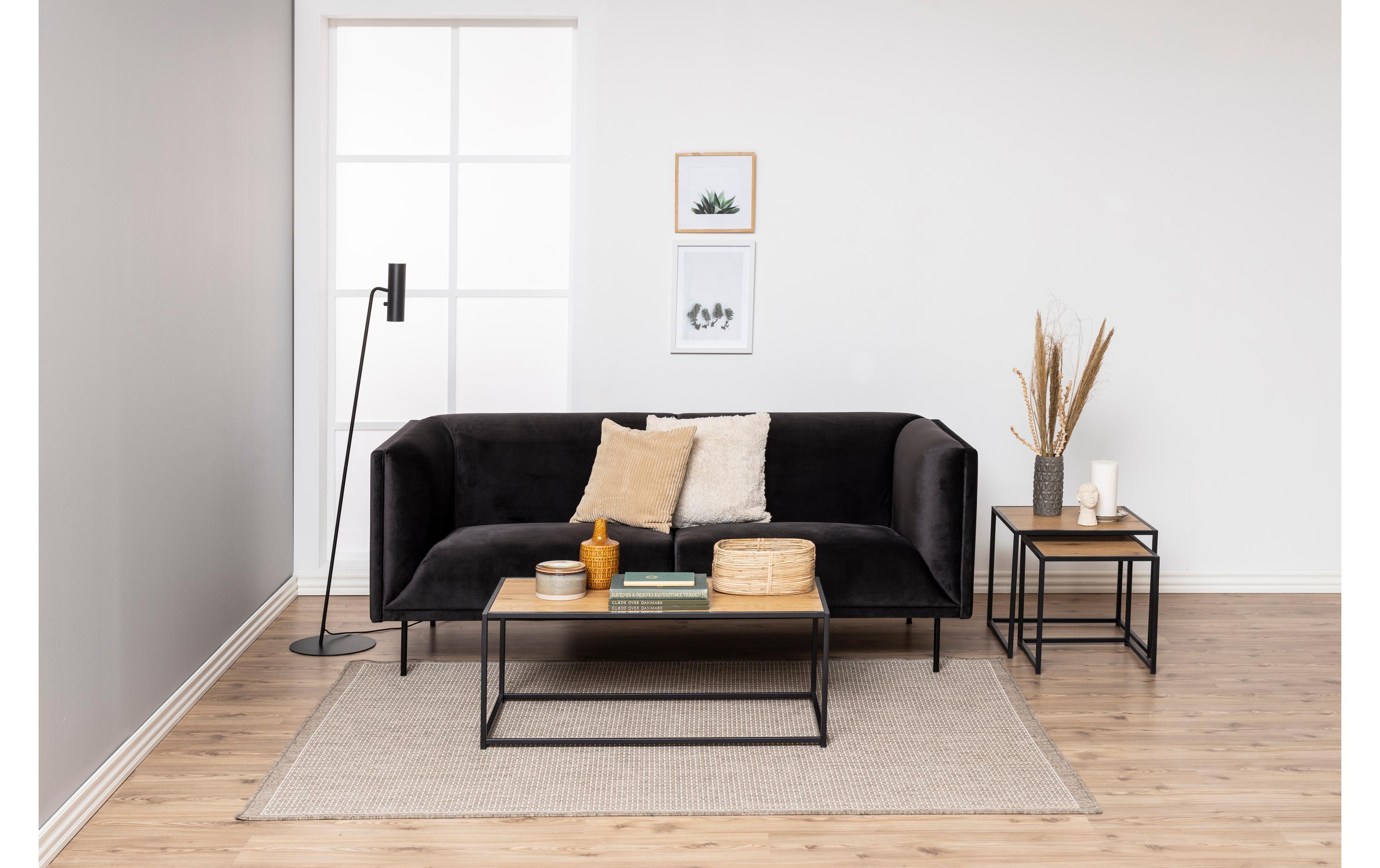AC Design Couchtisch Seaford Eckig, Nature/Schwarz AC Design Couchtisch Seaford Eckig, Nature/Schwarz