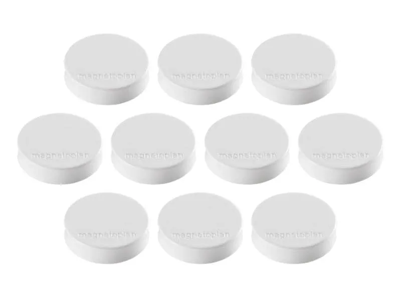 Magnetoplan Haftmagnet Ergo Medium Ø 3 cm Weiss, 10 Stück Magnetoplan Haftmagnet Ergo Medium Ø 3 cm Weiss, 10 Stück