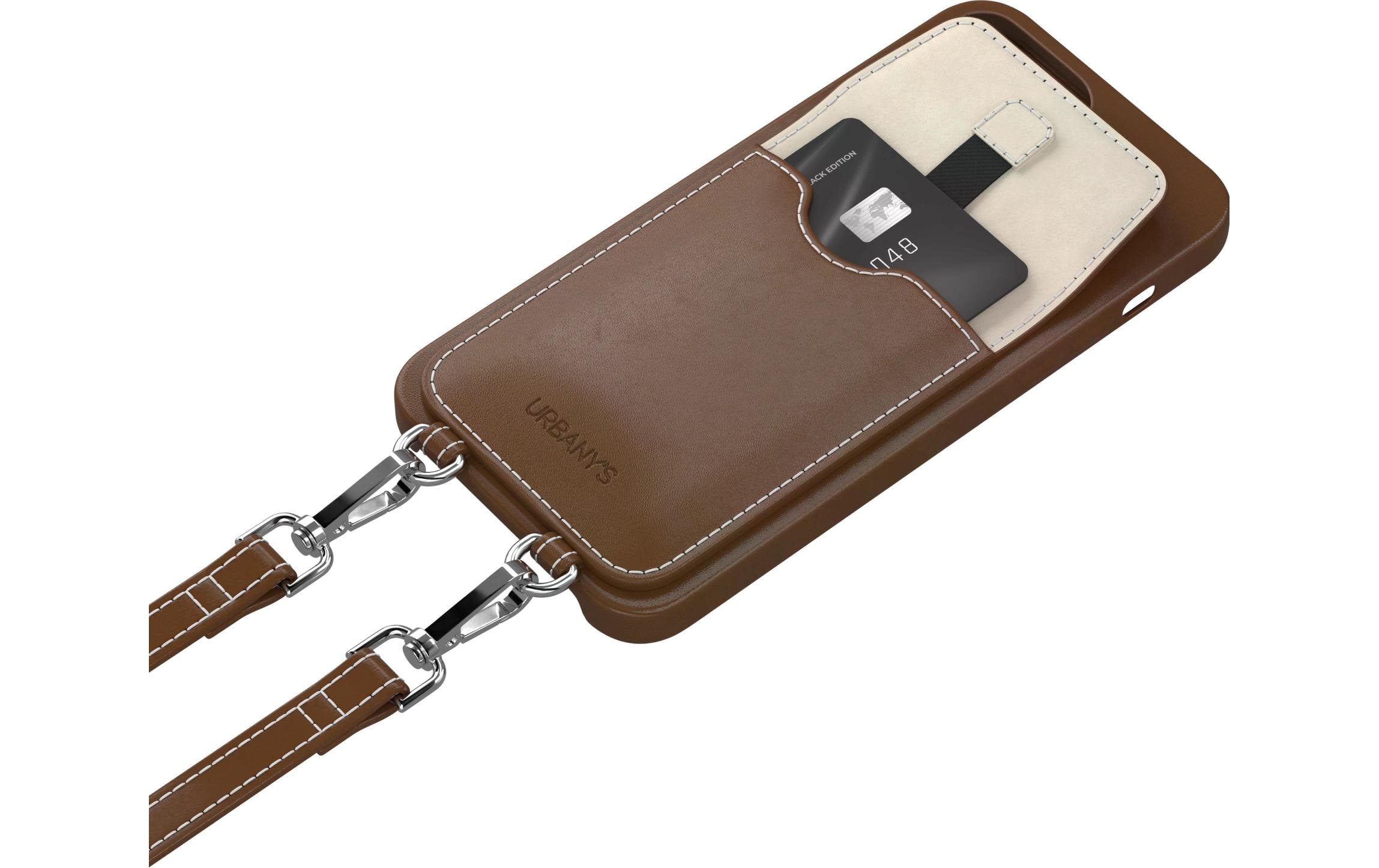 Urbany's Necklace Case Handekette+ iPhone 15 Pro Espresso Martini