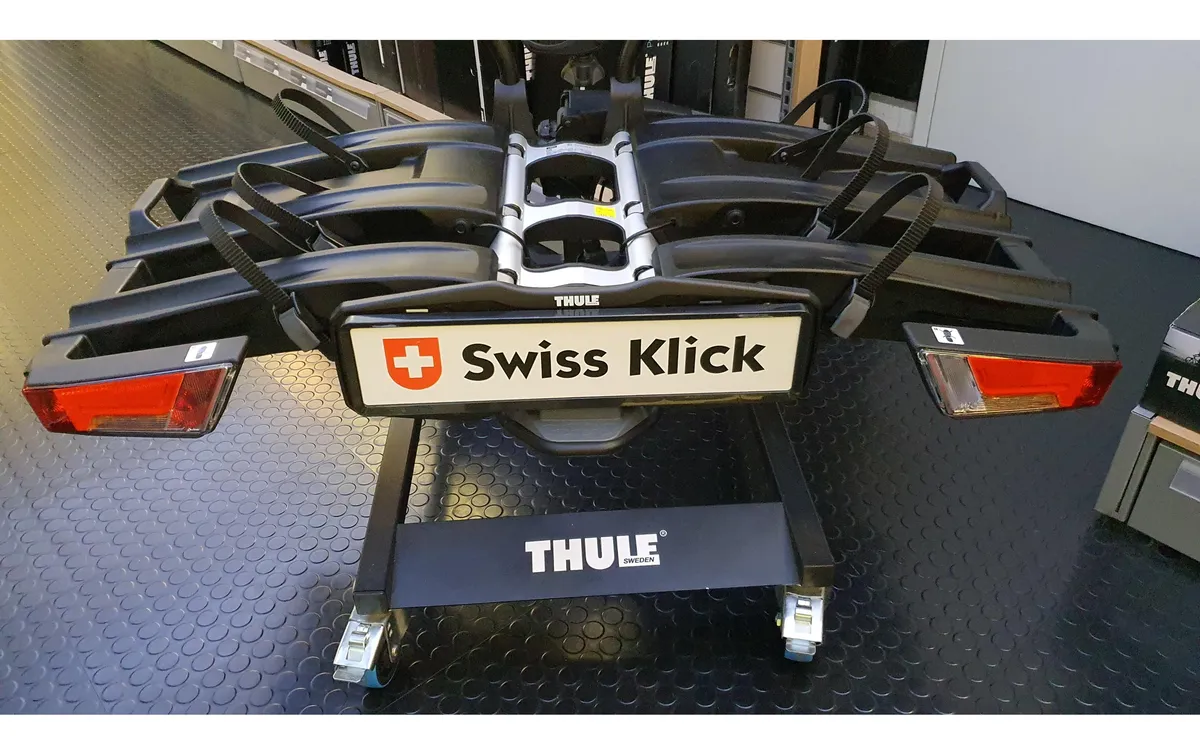 Swiss Klick Kennzeichenhalterset Langformat Weiss