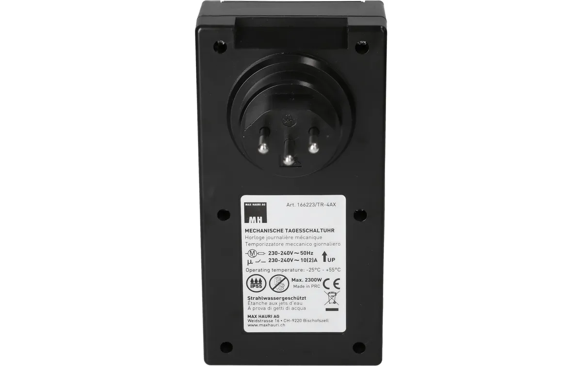 Max Hauri Zeitschaltuhr IP55 24 h Mechanisch