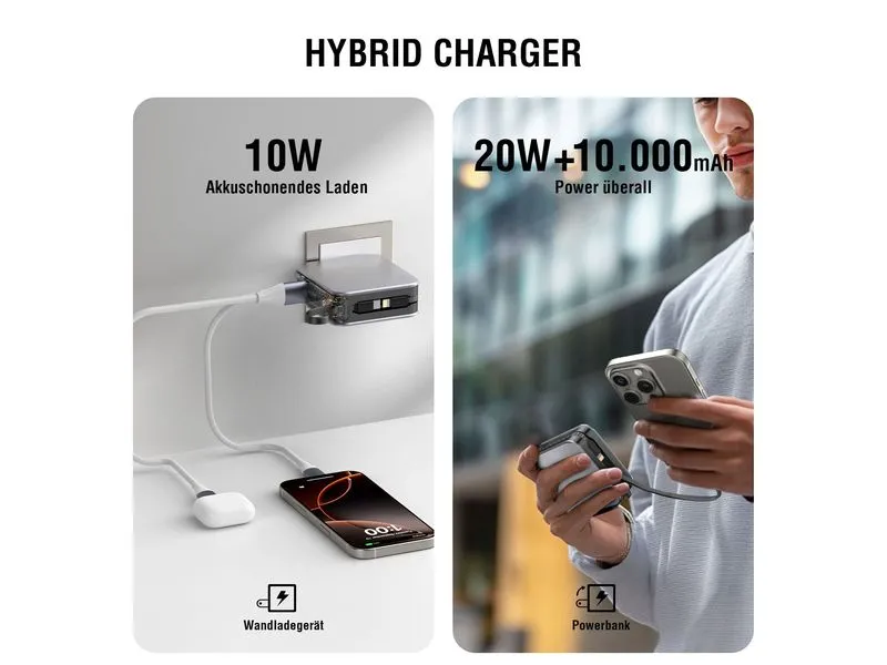 4smarts Powerbank 3in1 Hybrid Charger Lucid 10000 mAh 4smarts Powerbank 3in1 Hybrid Charger Lucid 10000 mAh