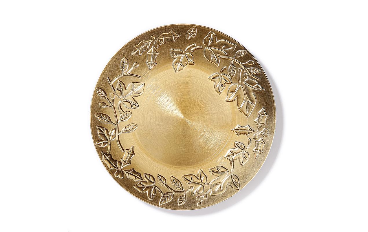 INGES CHRISTMAS DECOR Weihnachtsteller Ø 33 cm, Gold