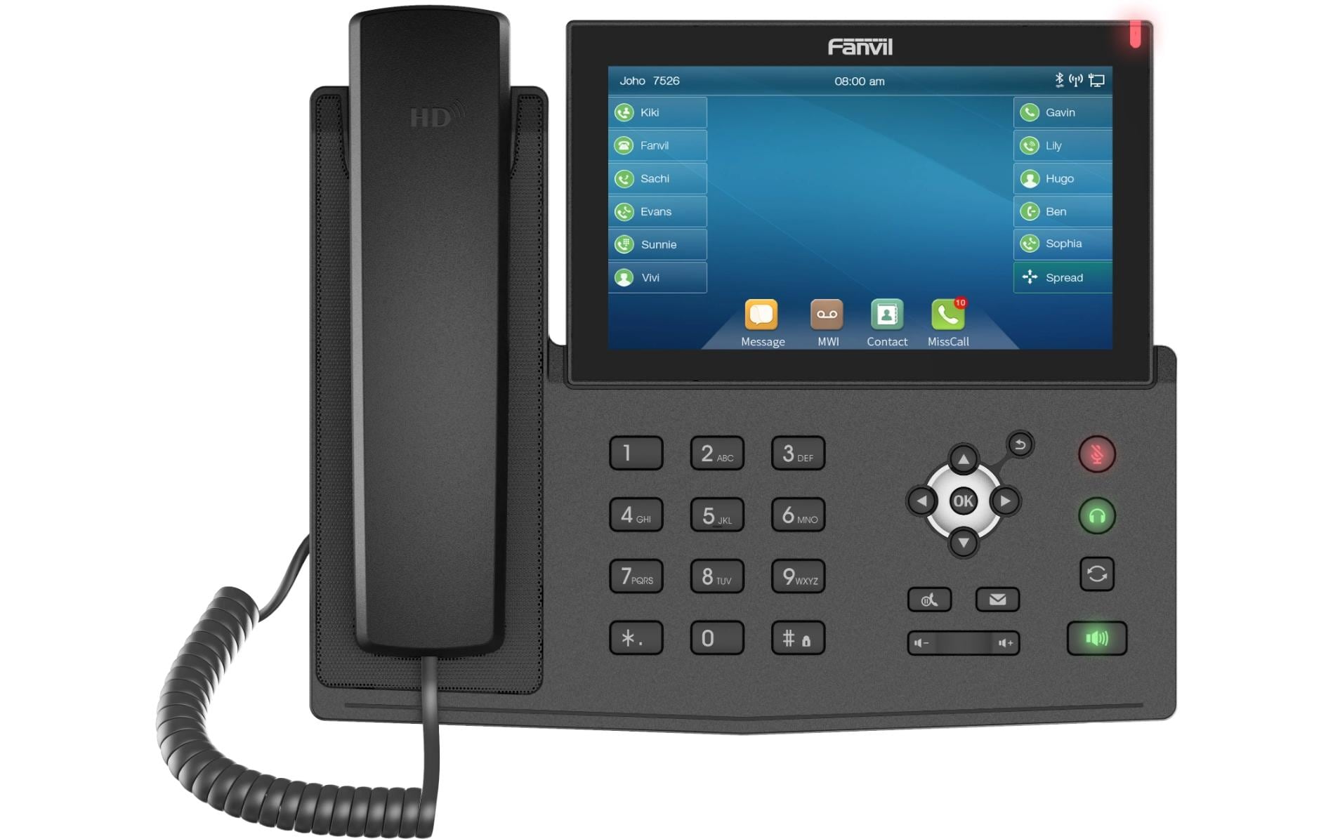 Fanvil Tischtelefon X7 V2 Schwarz