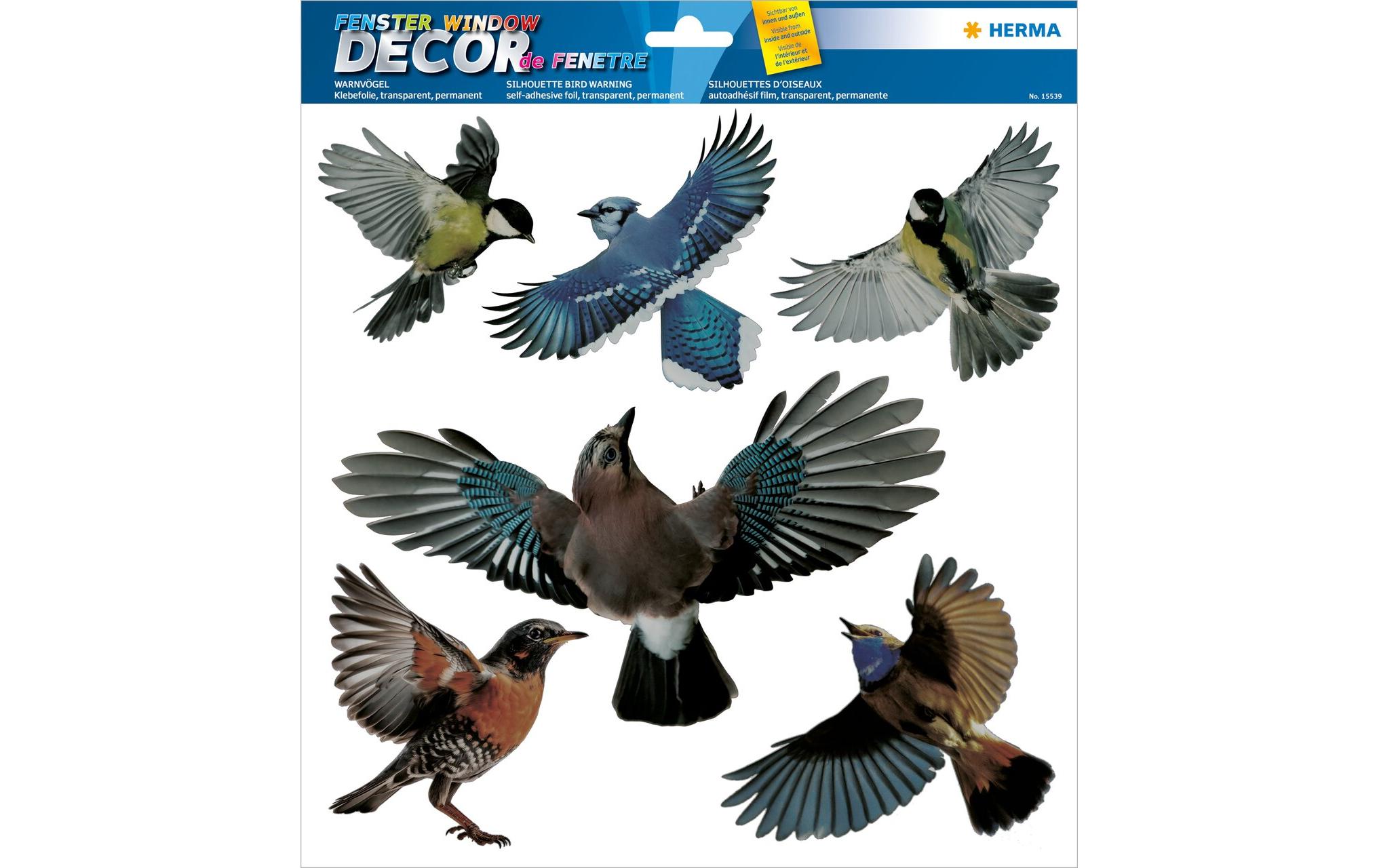 Herma Stickers Motivsticker Warnvögel 6 Stickers, wetterfest