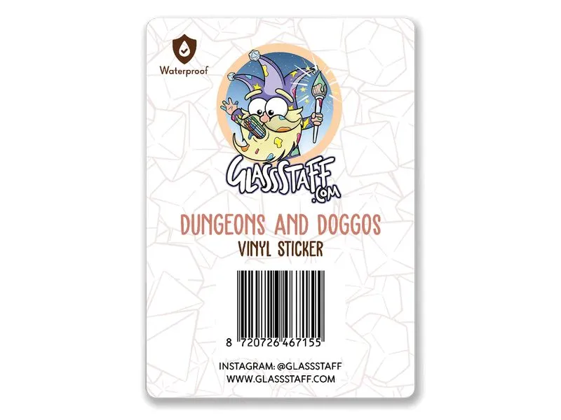 Glass Staff Dungeons & Doggos Sticker Mehrfarbig Glass Staff Dungeons & Doggos Sticker Mehrfarbig