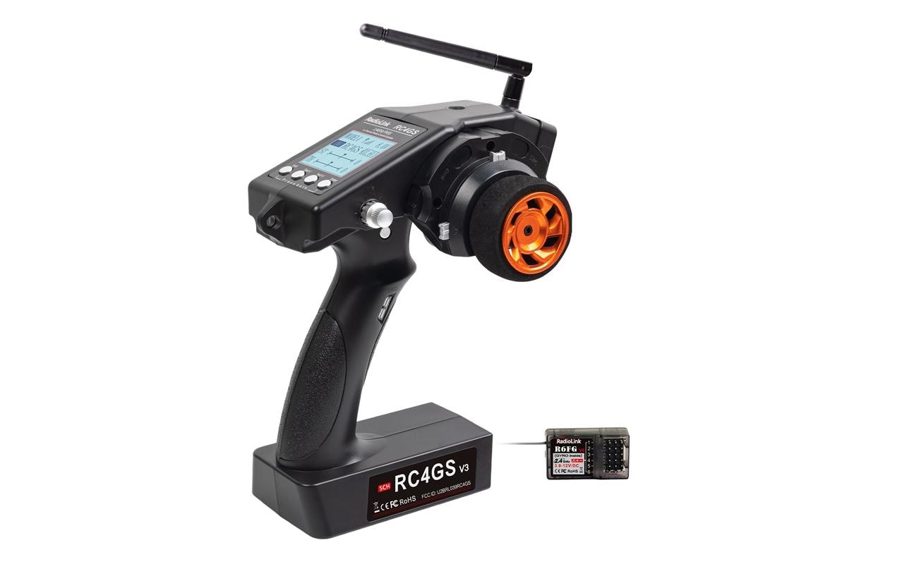 RadioLink Fernsteuerung RC4GS V3 2.4 GHz, 5 Kanal, mit Empfänger RadioLink Fernsteuerung RC4GS V3 2.4 GHz, 5 Kanal, mit Empfänger