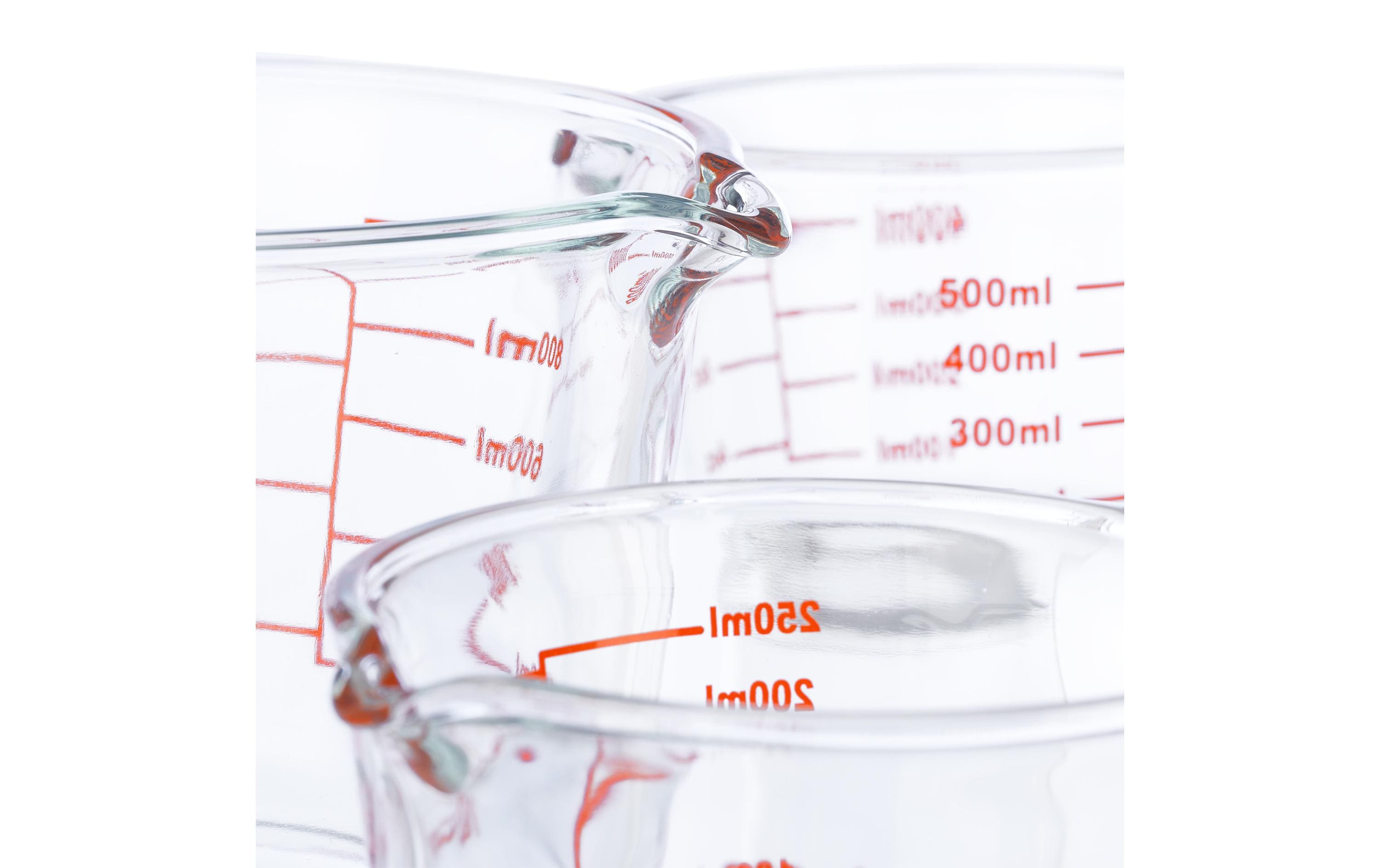 relaxdays Messbecher 3 Stück