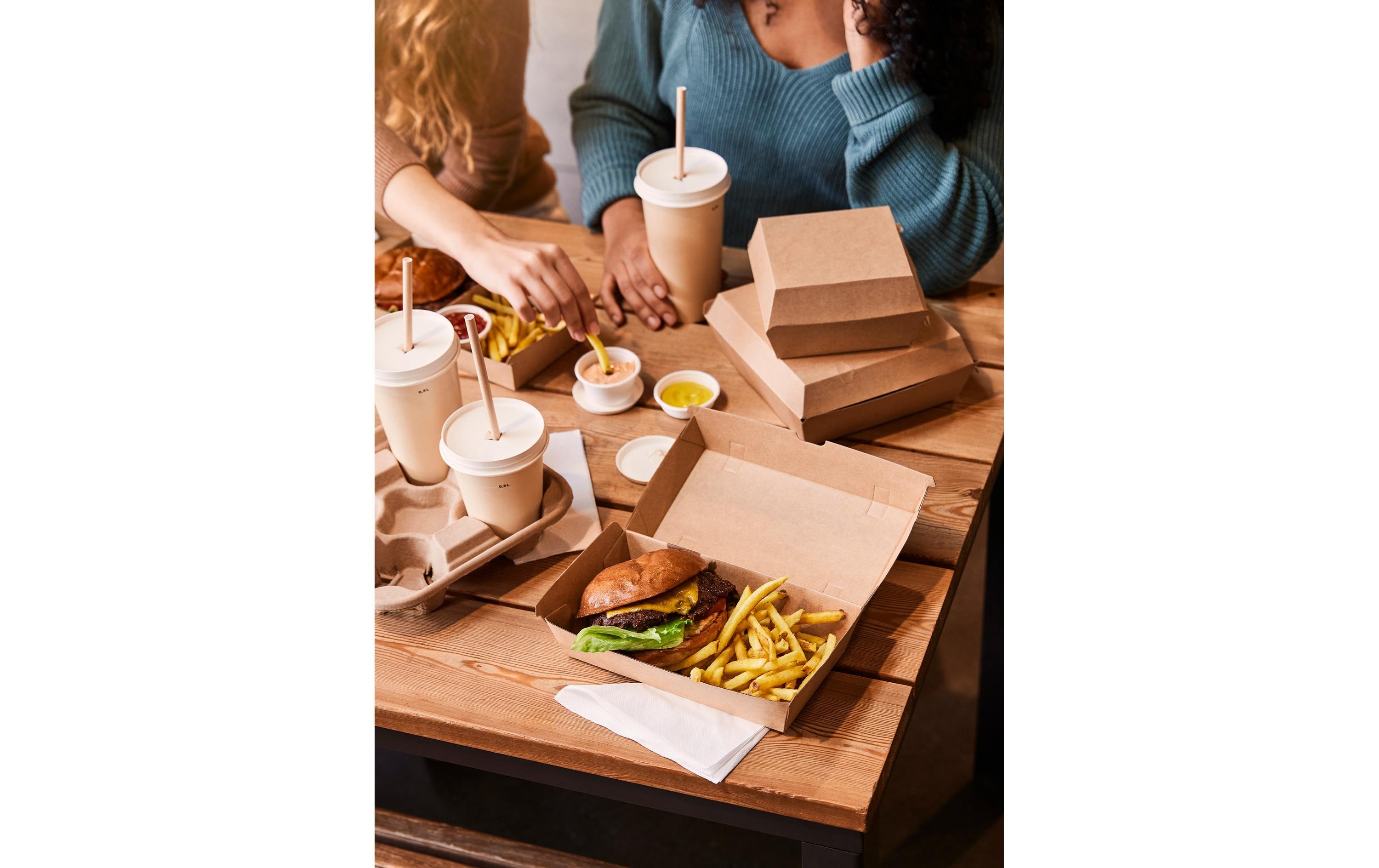 BioPak Strohhalme 23 cm x Ø 8 mm Braun, 100 Stück