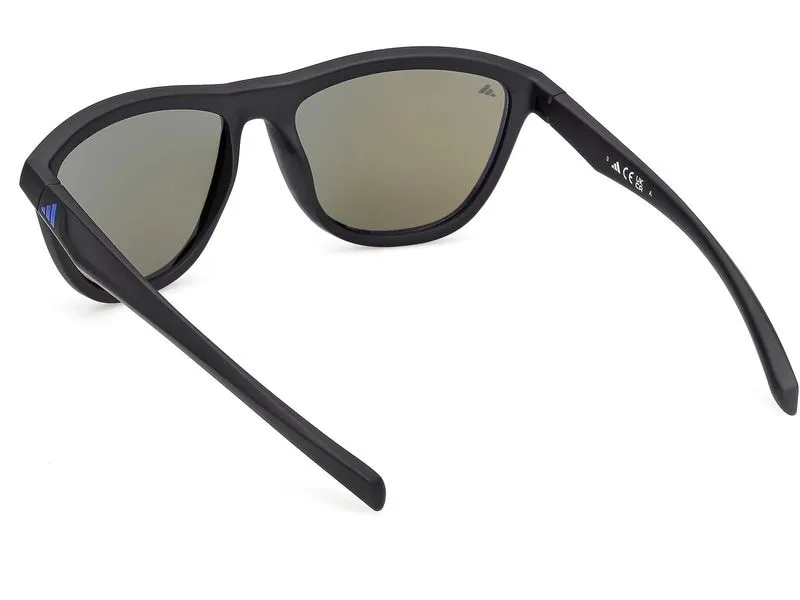 adidas ES0001 Sport Sonnenbrille Matte Black, Blue