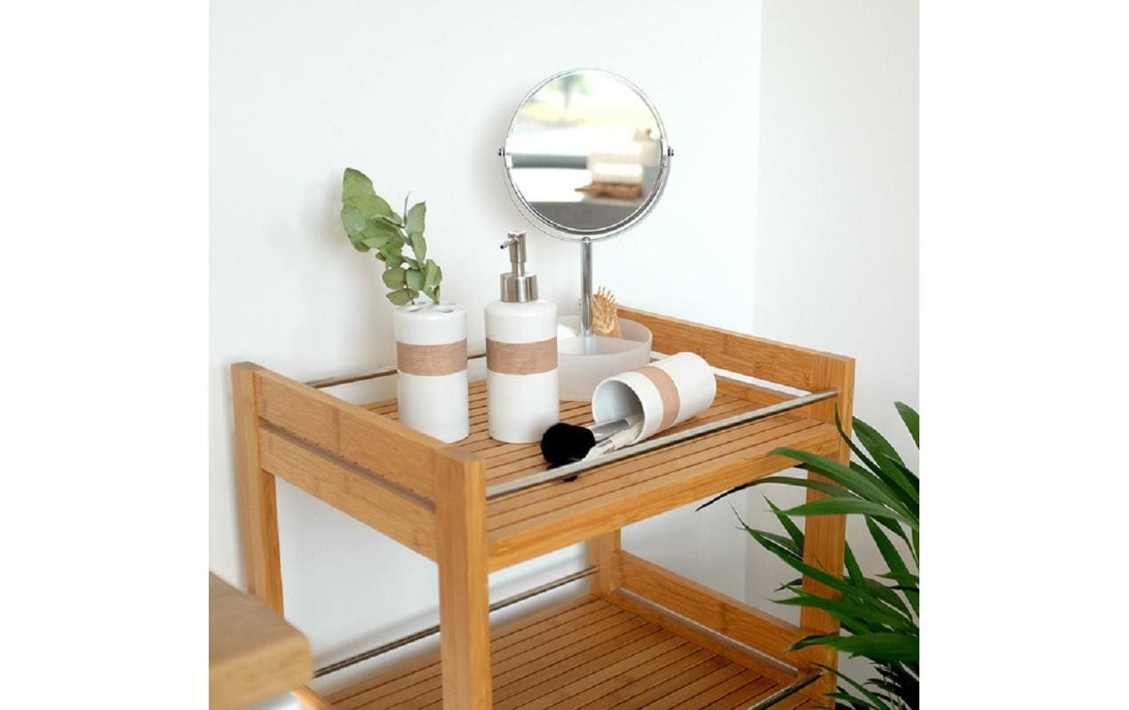 Zeller Present Kosmetikspiegel 3-fach Vergrösserung Ø 17 cm, Chrom