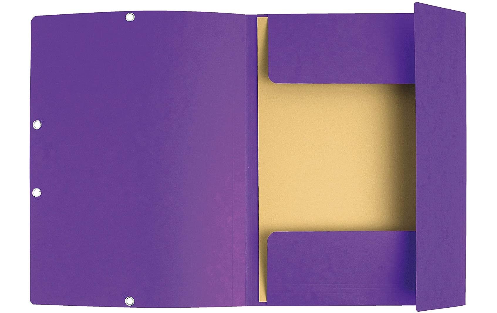 Exacompta Gummibandmappe A4 Violett, 250 Blatt