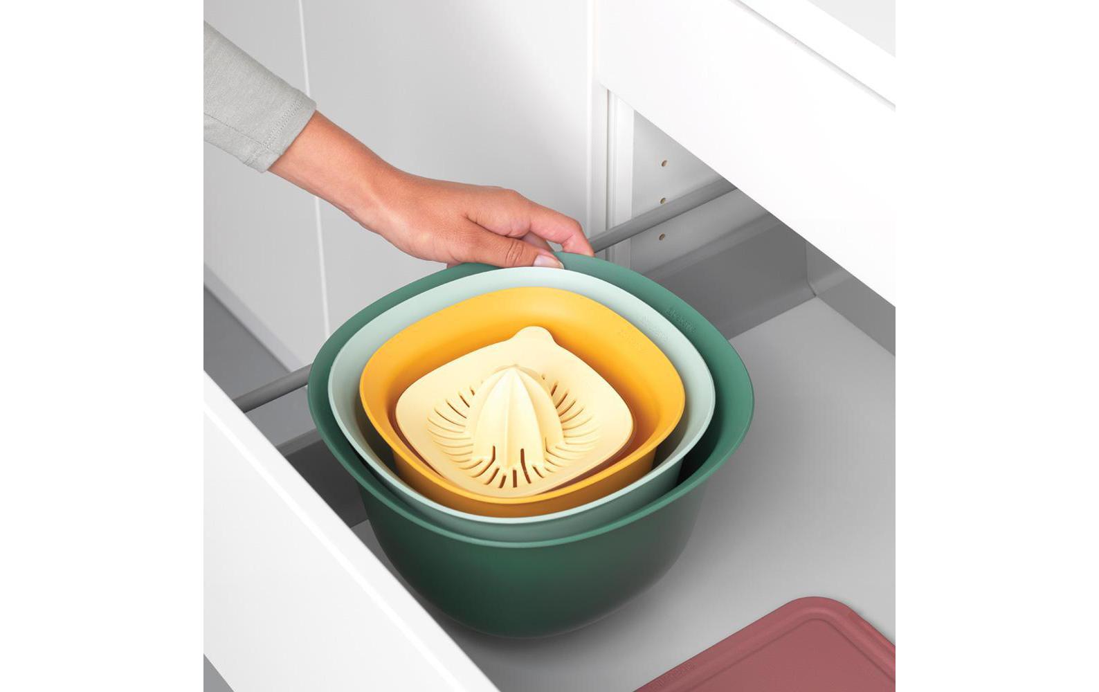 Brabantia Rührschüssel-Set Tasty+ Schüssel-Set, Mixed Colours