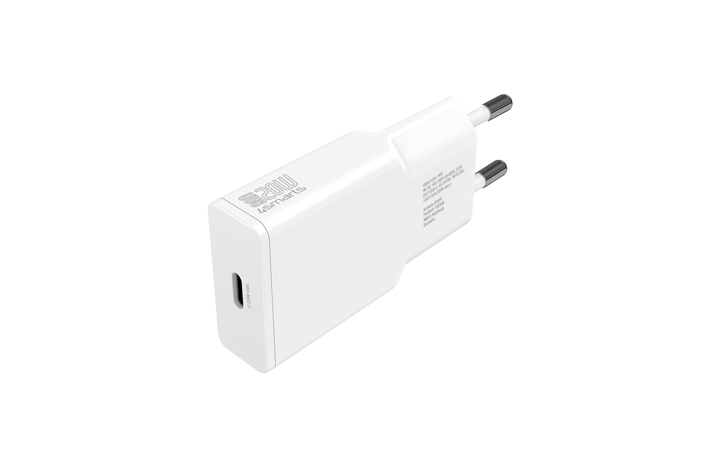 4smarts USB-Wandladegerät PDPlug Slim 20 W 4smarts USB-Wandladegerät PDPlug Slim 20 W