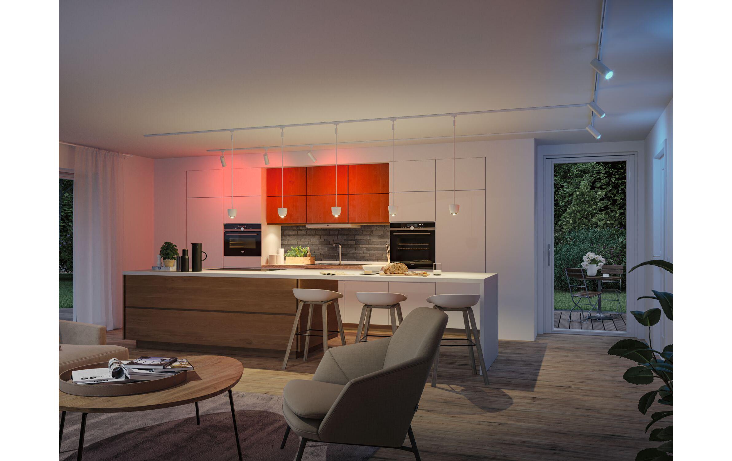 Paulmann URail LED Pendel Tyros RGBW Zigbee, 4.5W, signalweiss Paulmann URail LED Pendel Tyros RGBW Zigbee, 4.5W, signalweiss