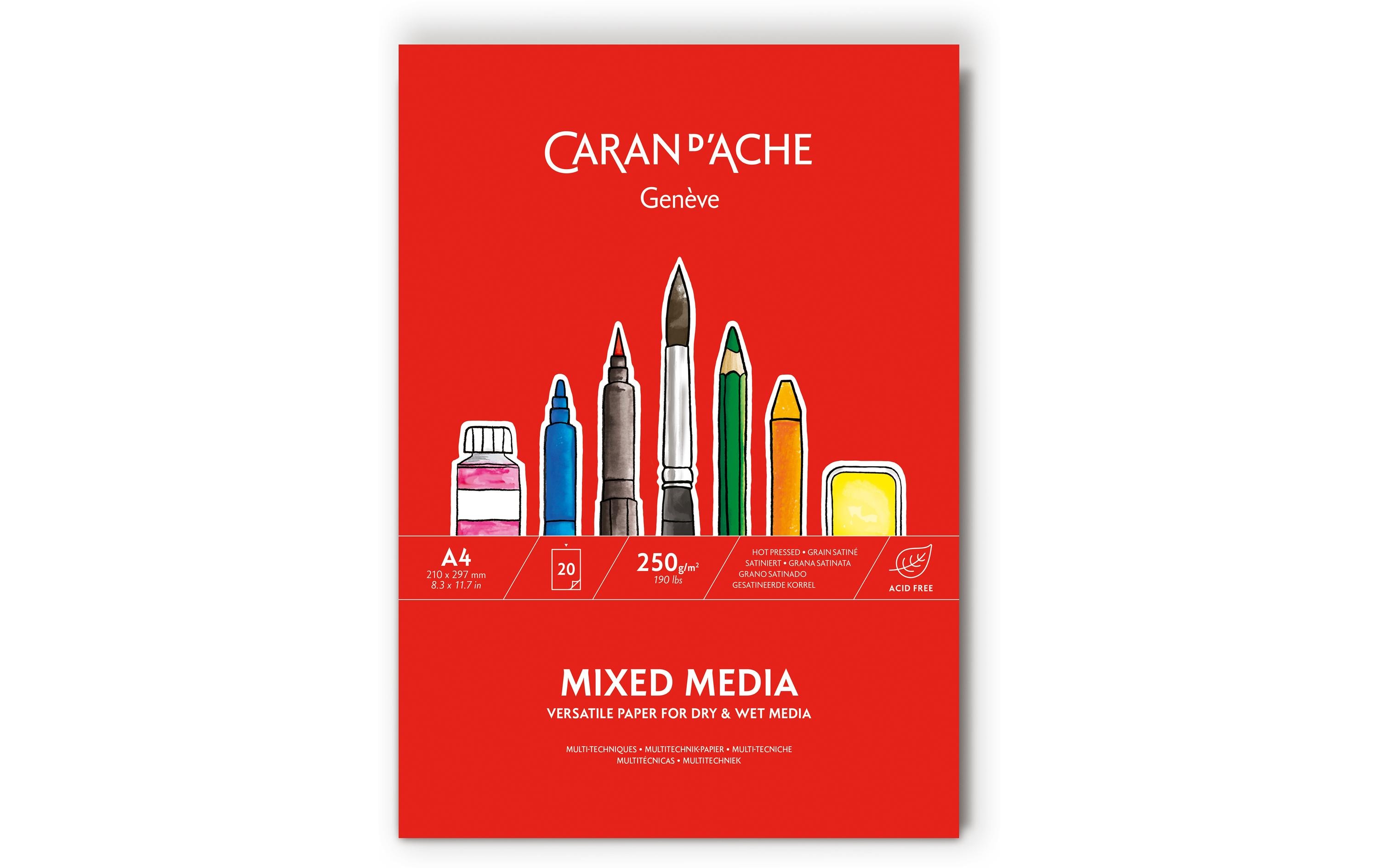 Caran d'Ache Zeichenblock Multitechnik A4