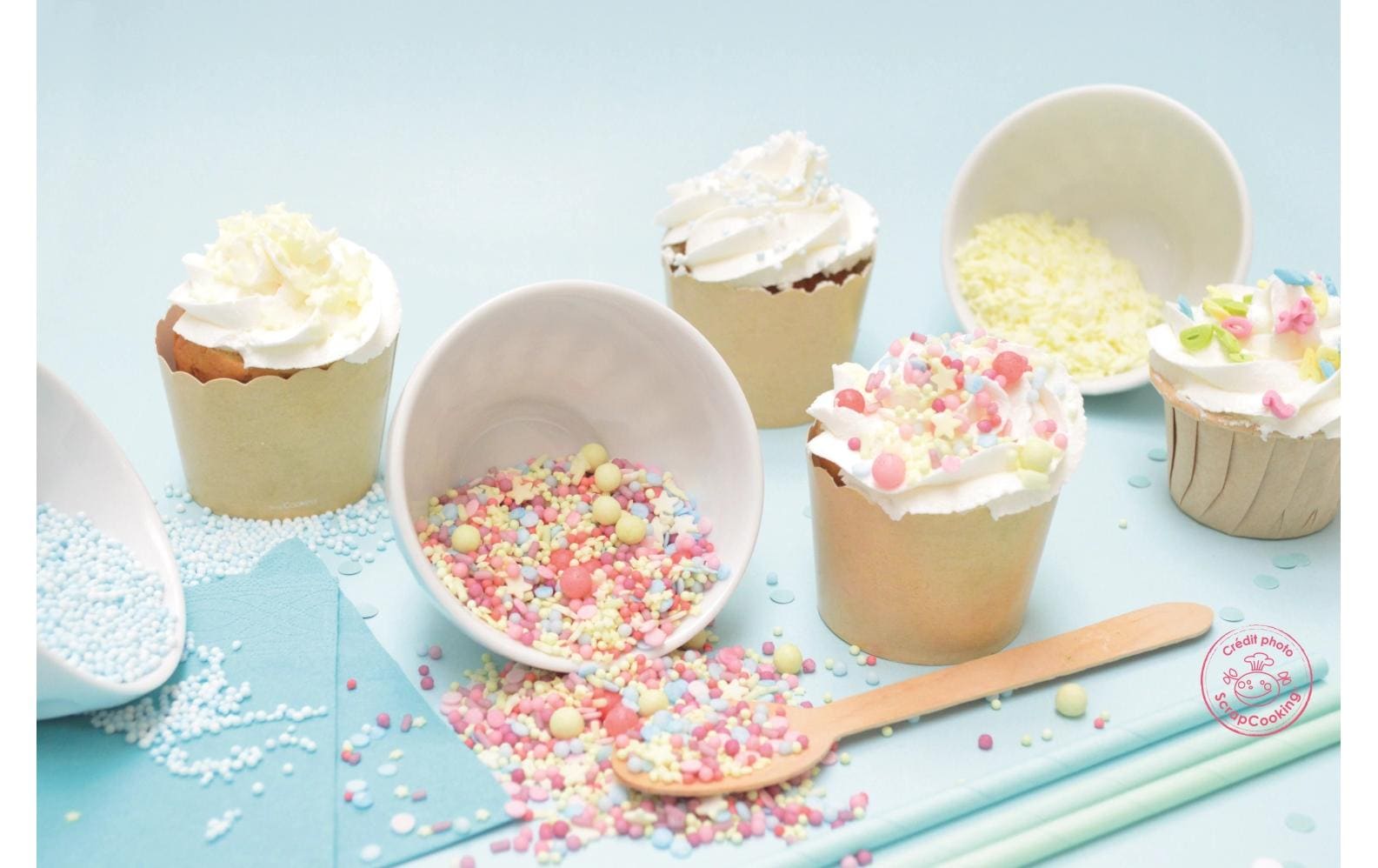 ScrapCooking Zuckerstreusel Mix Party Bunt 65 g, 4 Stück