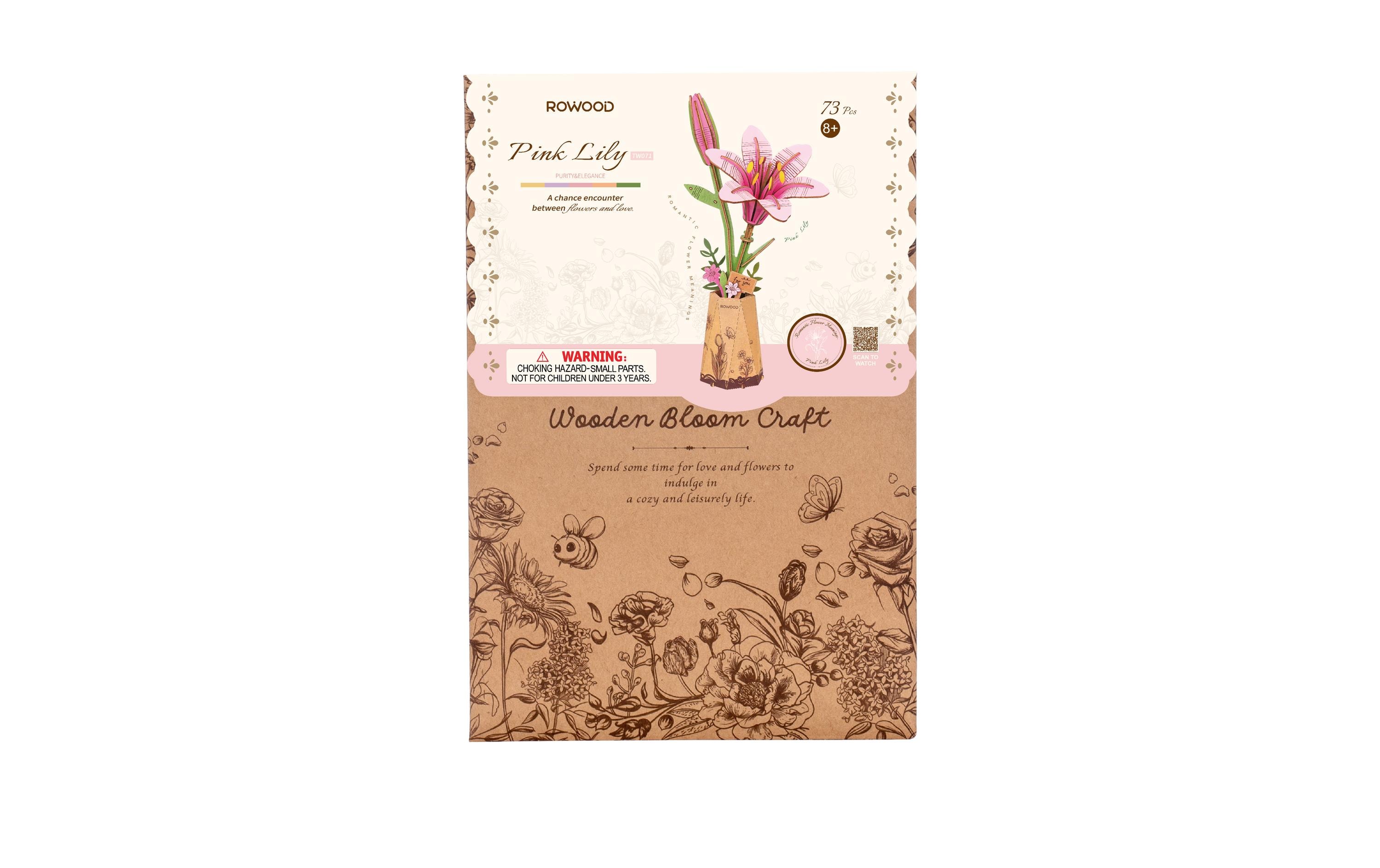 RoboTime Bausatz Pink Lily 124-teilig