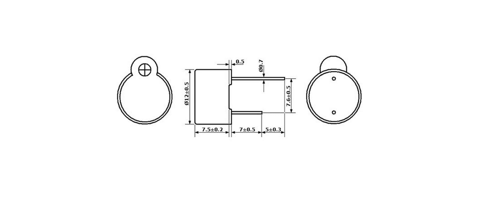 Velleman Buzzer 5 V DC für Printmontage Velleman Buzzer 5 V DC für Printmontage