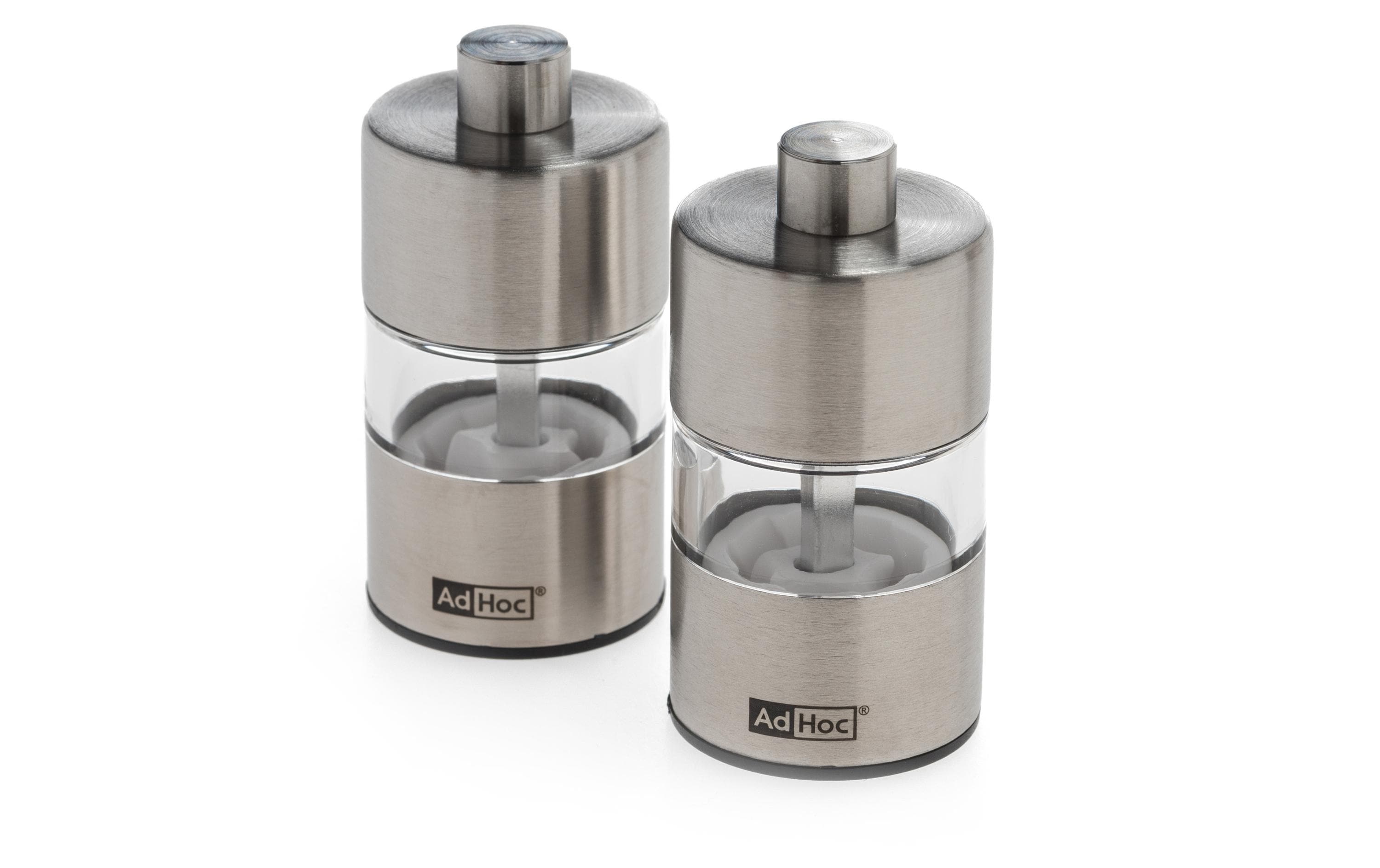 AdHoc Salz- und Pfeffermühle Minimill 2 Stück, 6.2 cm, Silber AdHoc Salz- und Pfeffermühle Minimill 2 Stück, 6.2 cm, Silber