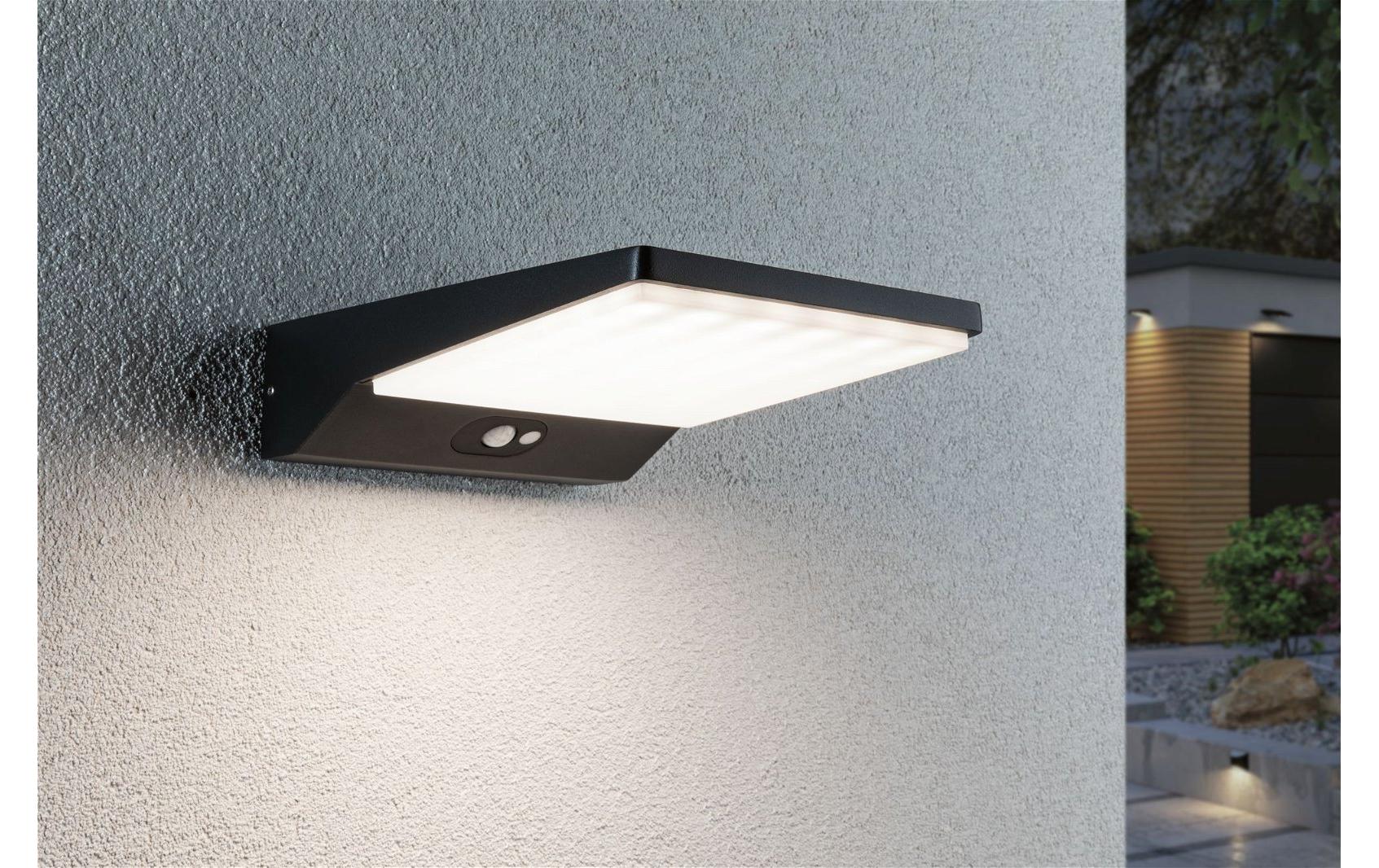 Paulmann Solar LED Aussenwandleuchte Ronas, Dunkelgrau