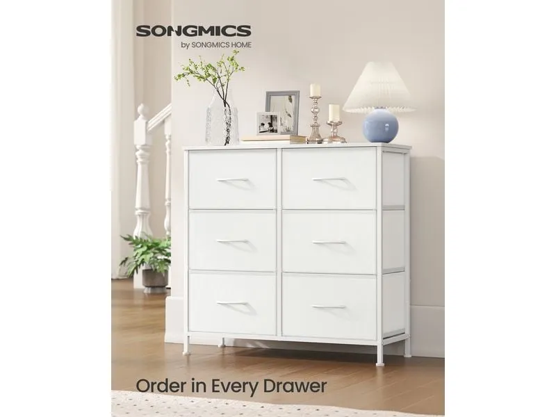 Songmics Kommode 73.7 x 76.7 cm, Weiss Songmics Kommode 73.7 x 76.7 cm, Weiss