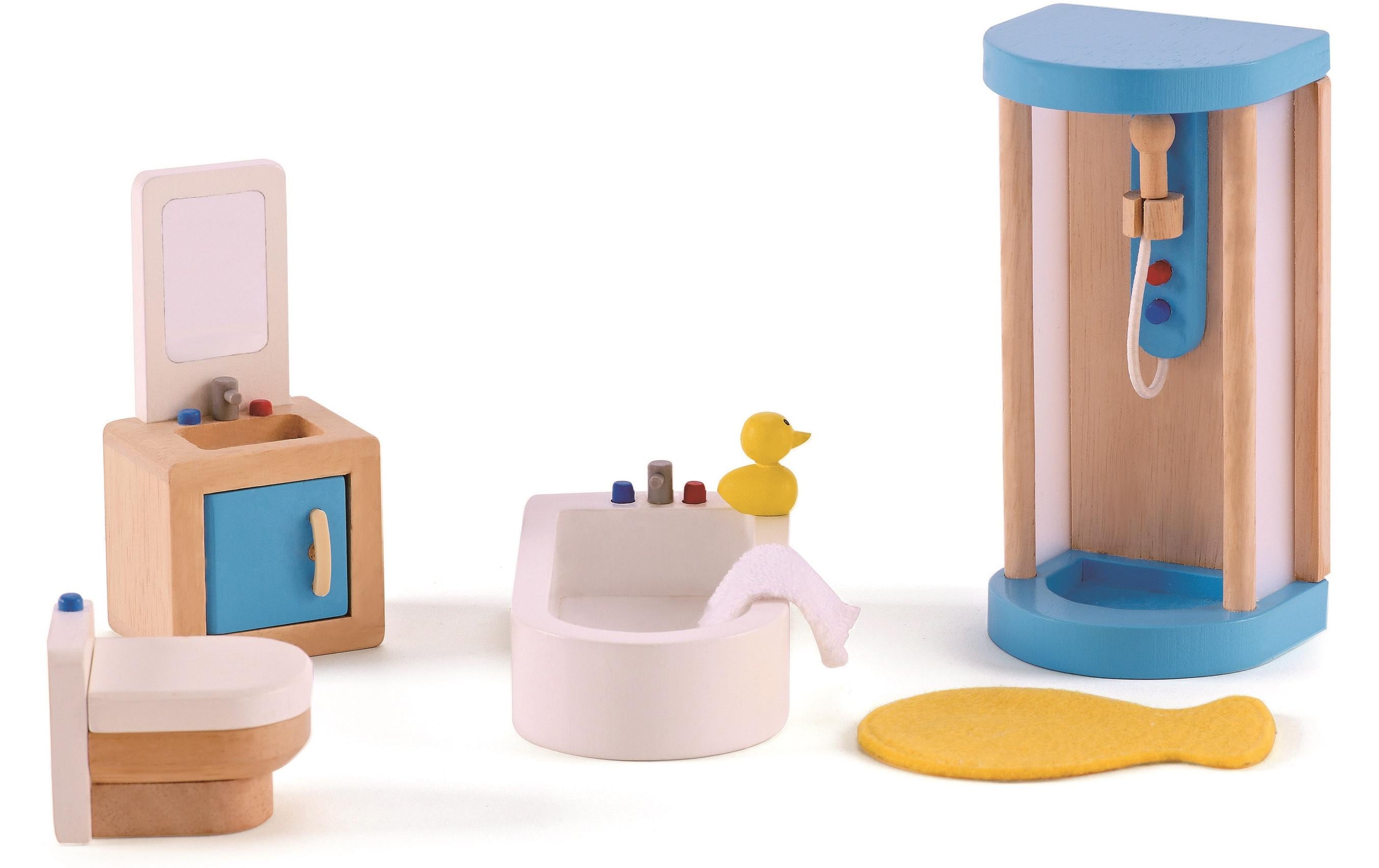 Hape Puppenhausmöbel Familienbad