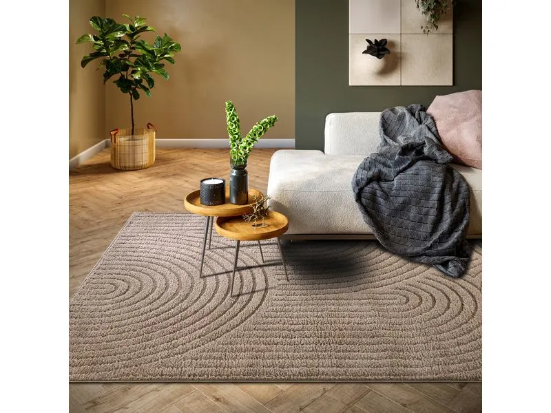 Elle Decoration Teppich Panglao 160 cm x 235 cm, Taupe