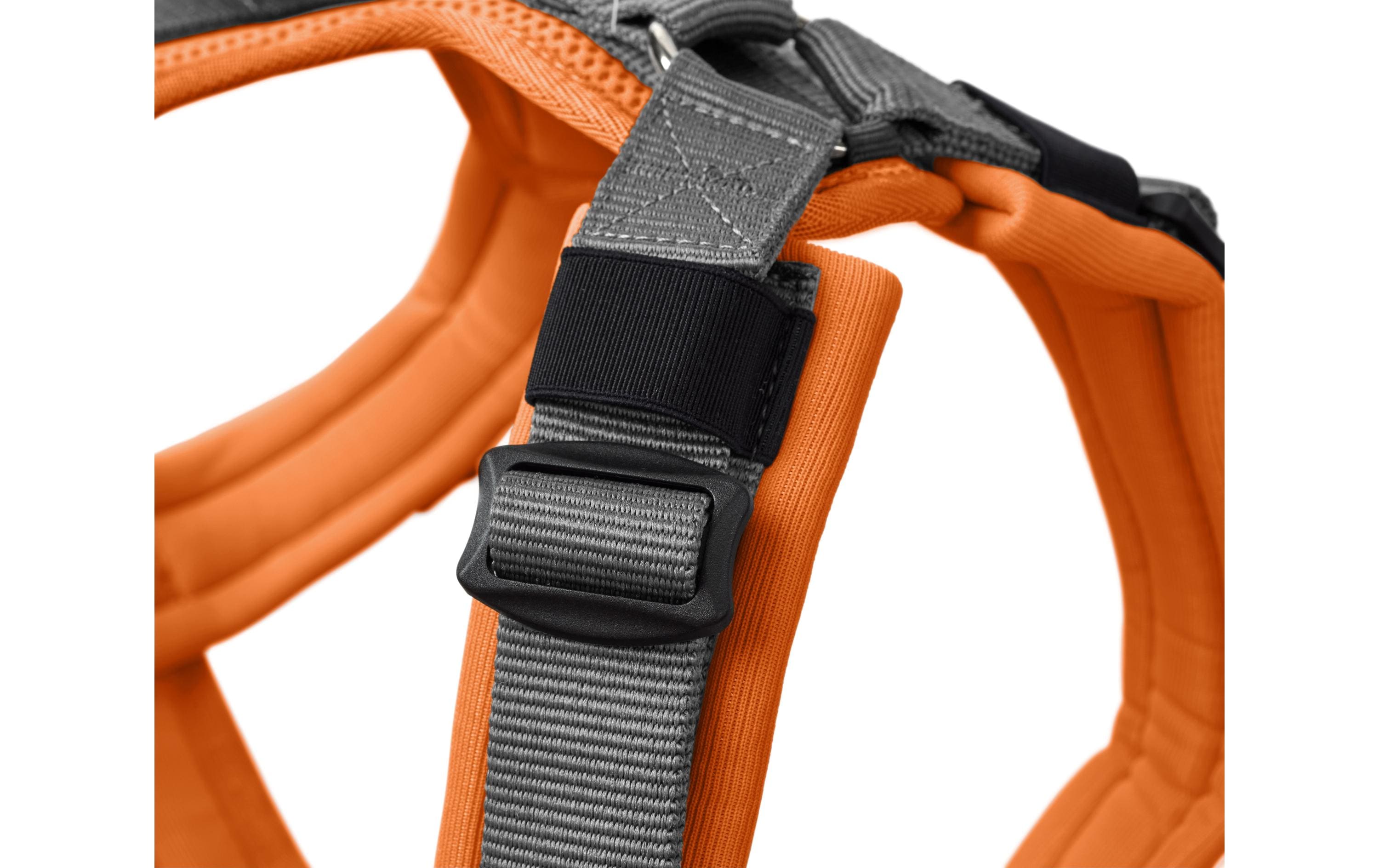 Hunter Geschirr Maldon UP L orange/grau