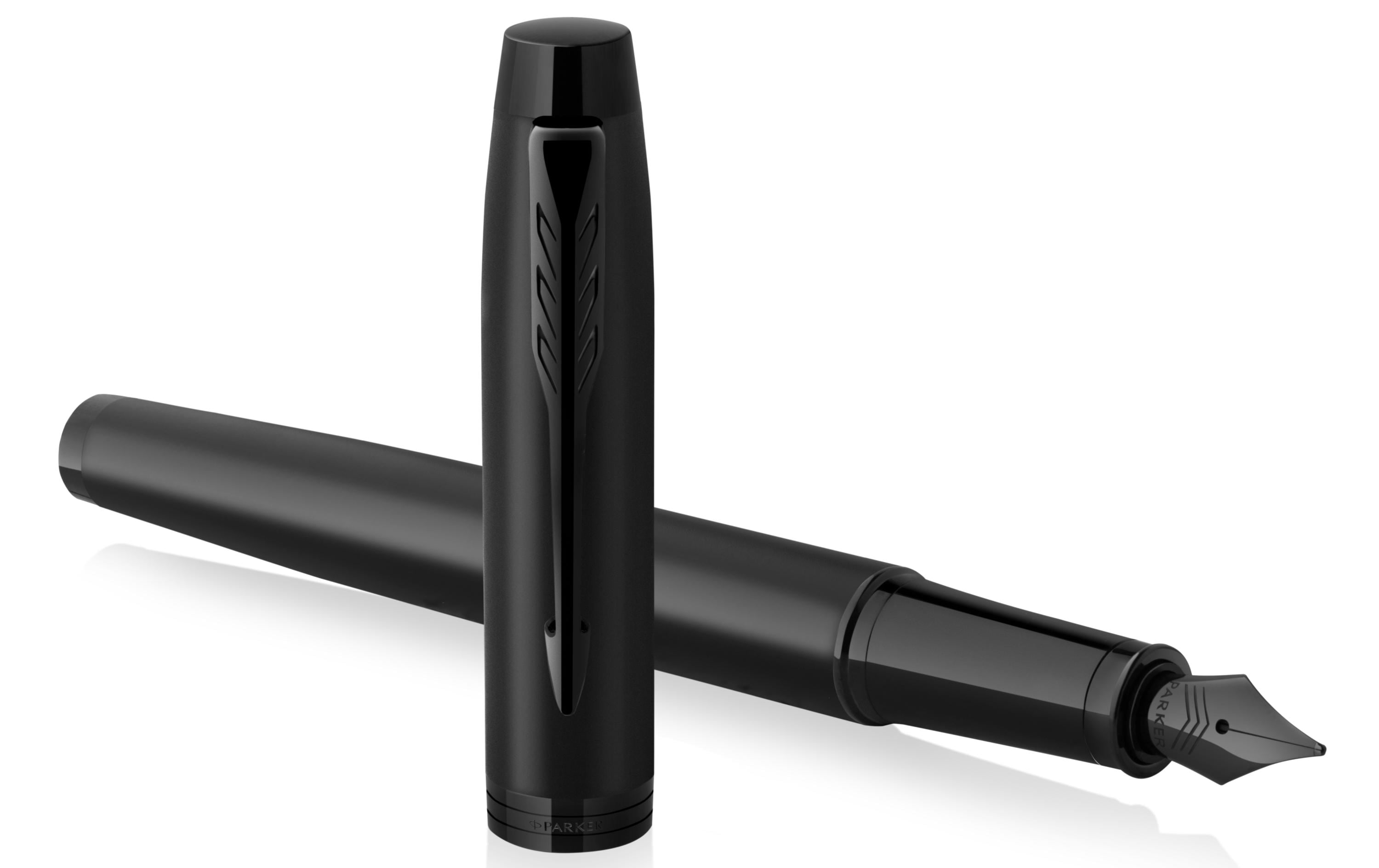 Parker Füllfederhalter IM Achromatic, Medium (M), Schwarz