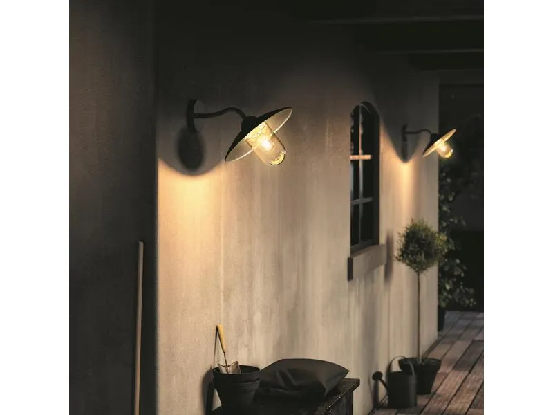 Philips Hammock Wandleuchte schwarz, exkl. LM 1 x 60W