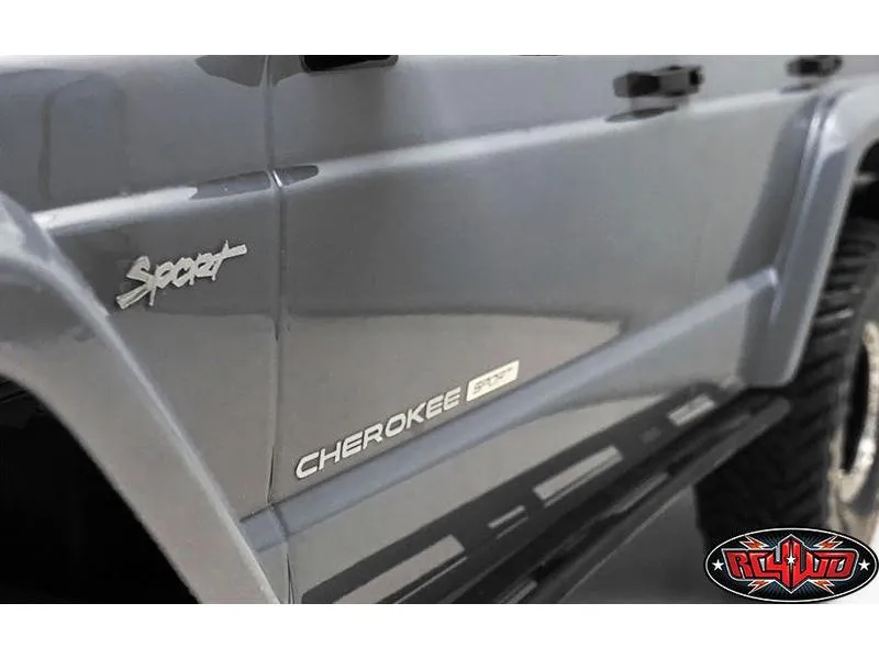 RC4WD Emblem Set, SCX10 II Cherokee, Silber RC4WD Emblem Set, SCX10 II Cherokee, Silber