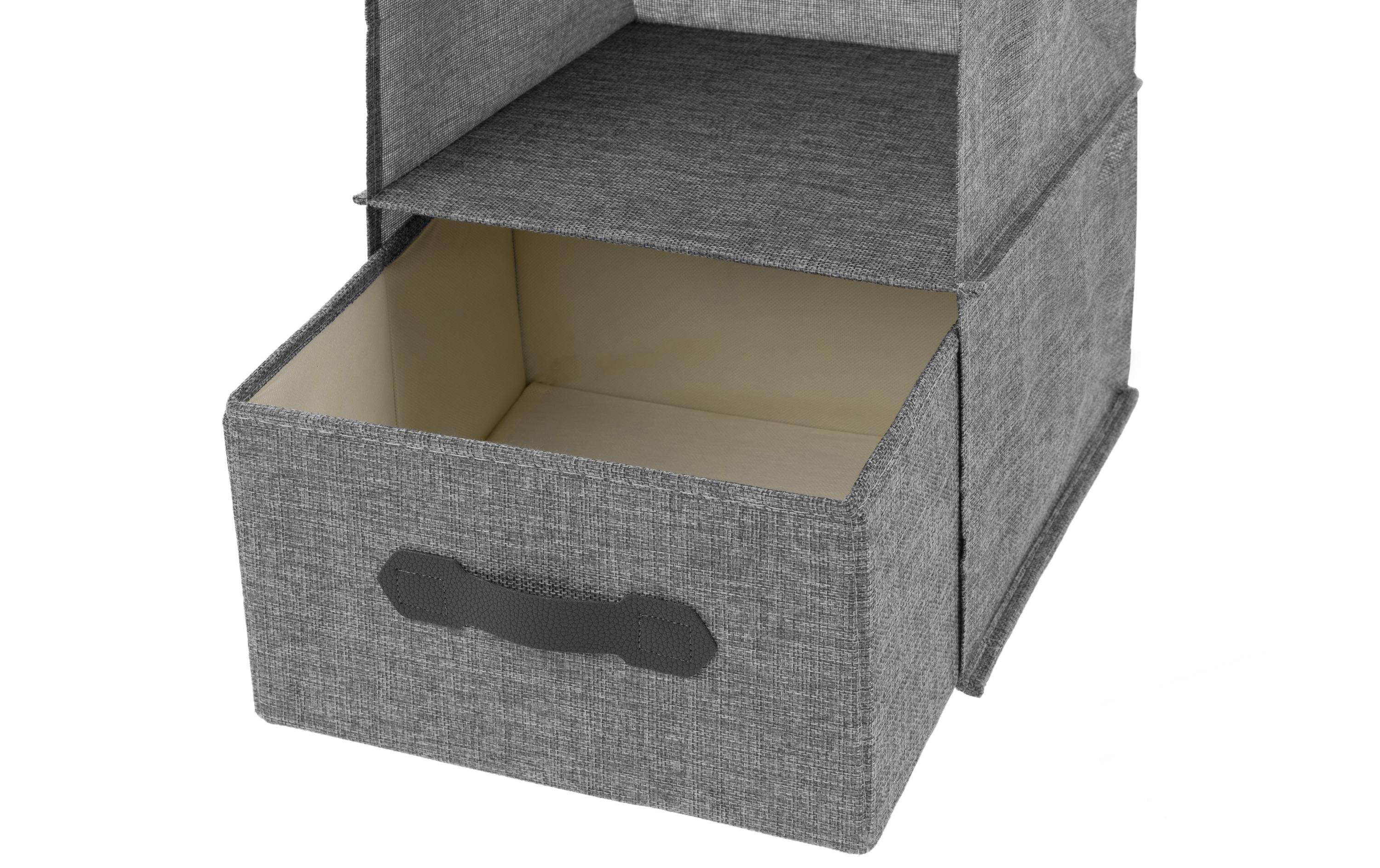 COCON Regal mit 4 Ablagefächer, Grau