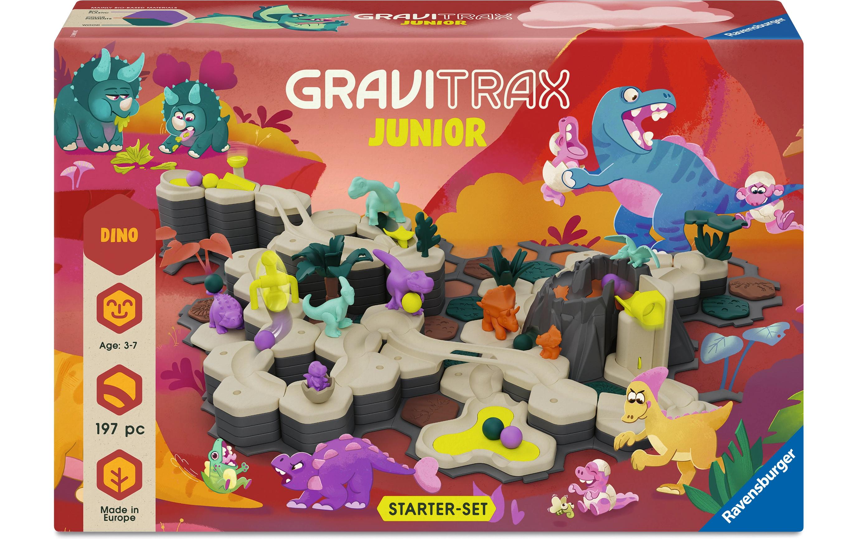 Ravensburger Kugelbahn GraviTrax Junior Starter-Set XXL Dino