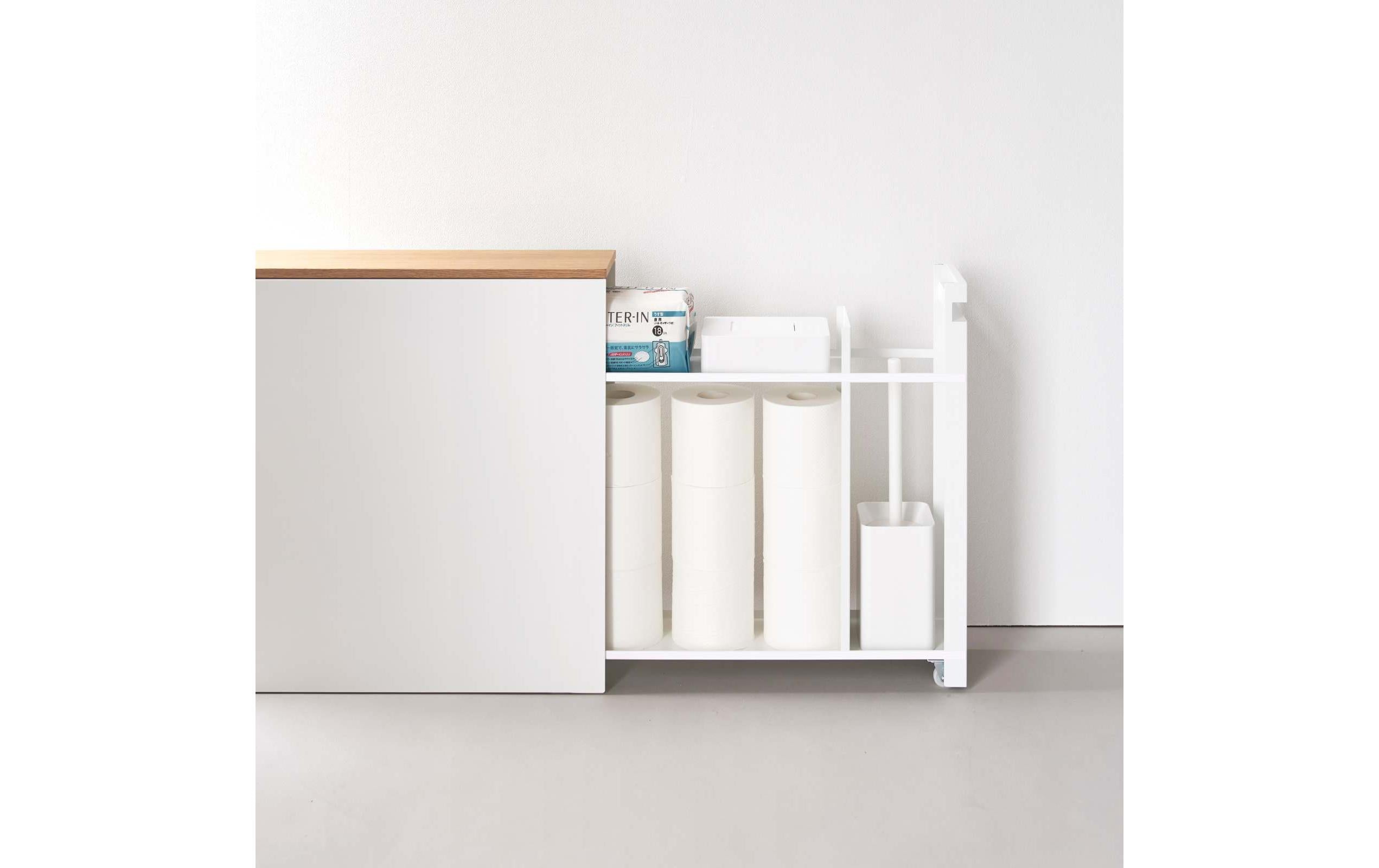 Yamazaki Badezimmerregal Tower 56 x 55 cm, Weiss