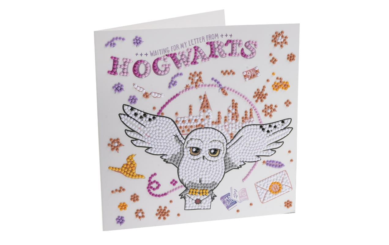 CRAFT Buddy Bastelset Crystal Art Card Hogwarts & Hedwig