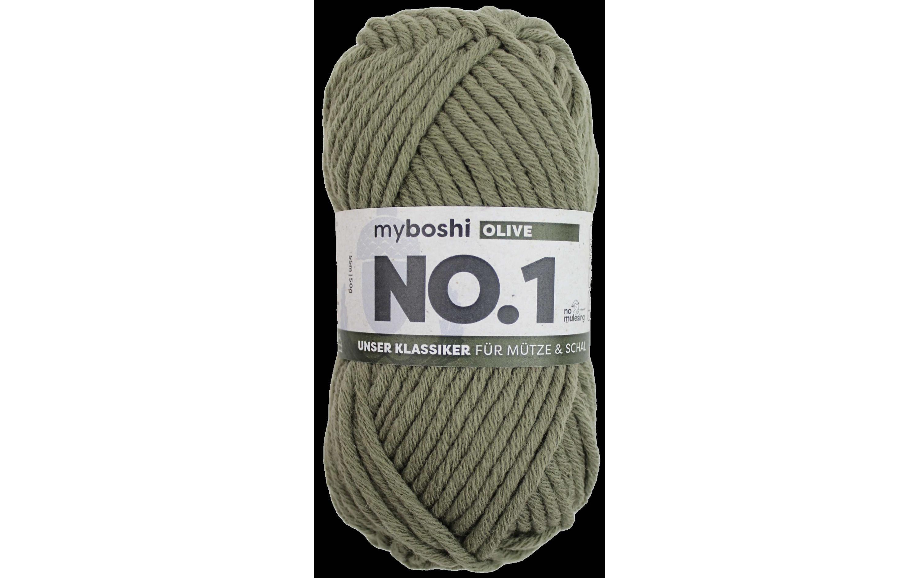 myBoshi Wolle Nr.1 Olive 50 g, 55 m