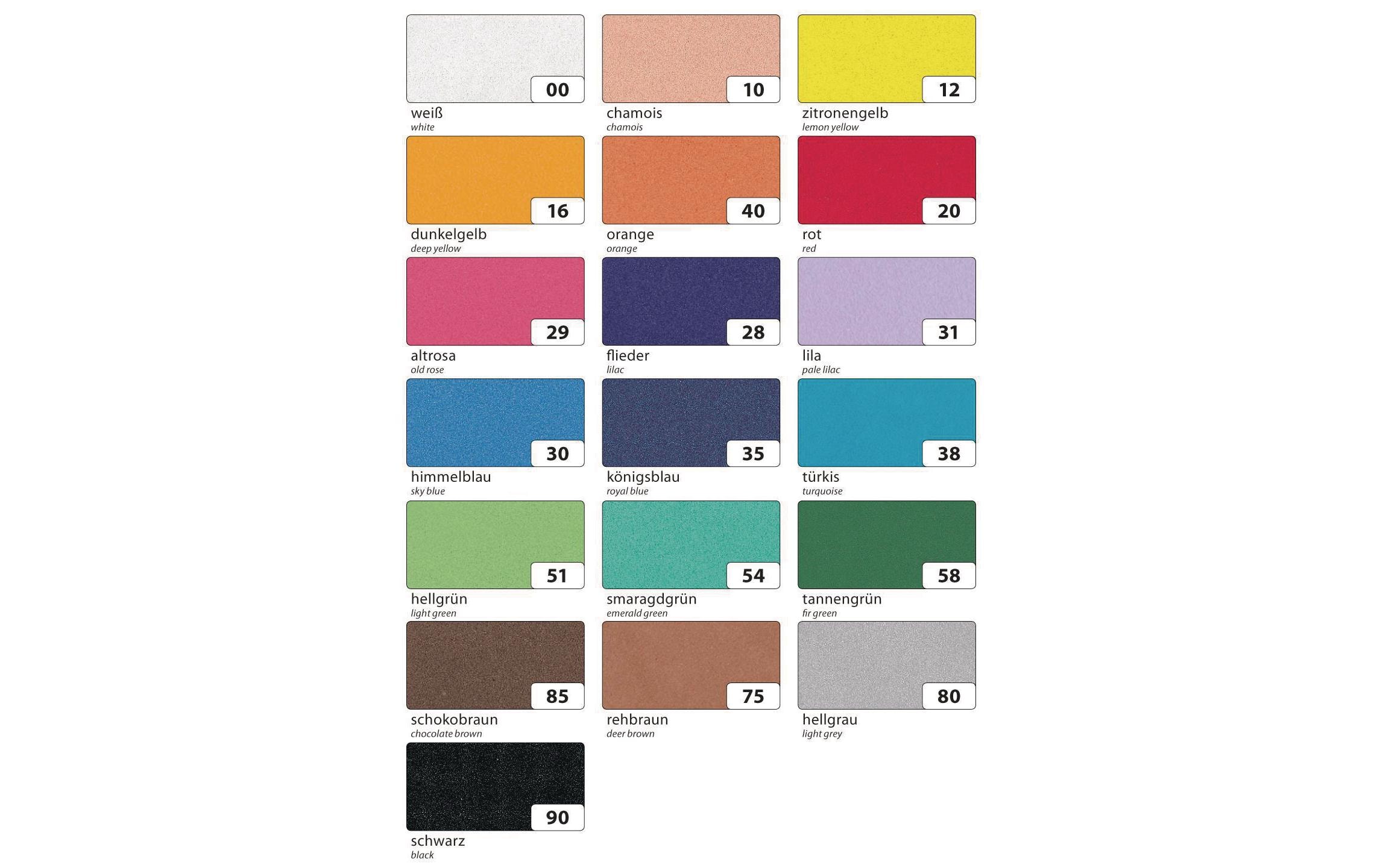 Folia Moosgummi-Set 10 Stück, Chamois