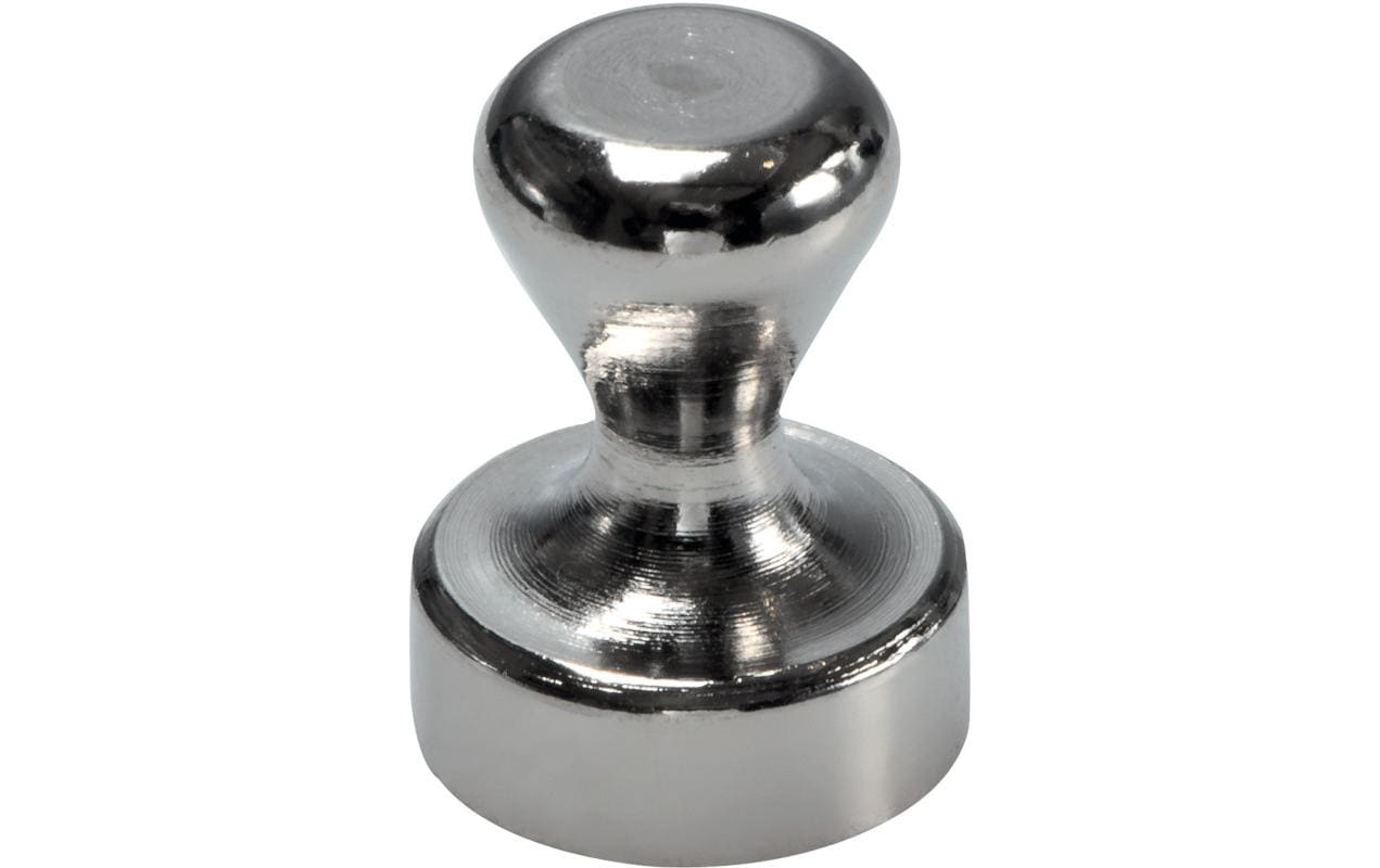 Berec Haftmagnet Ø 12 mm 2 Stück, Silber/Metall