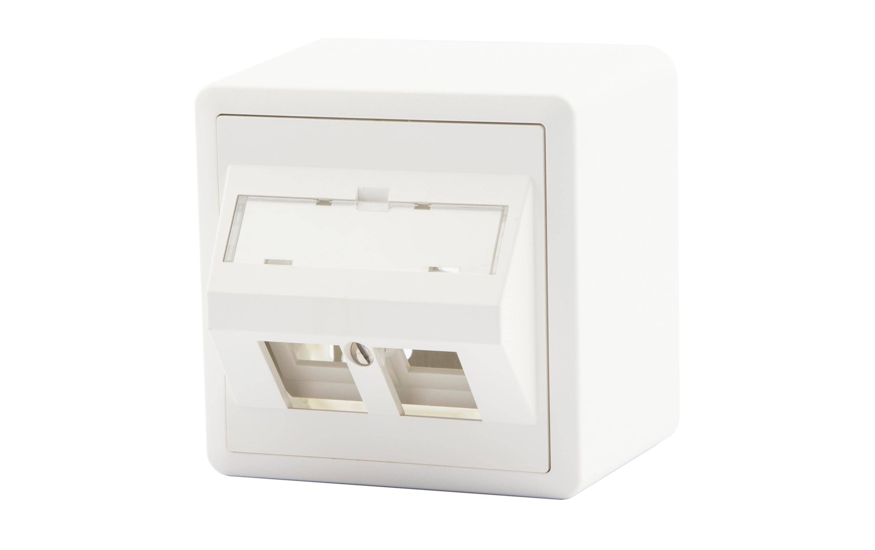 Dätwyler IT Infra Netzwerkdose AP54 2x Keystone 1 Stück