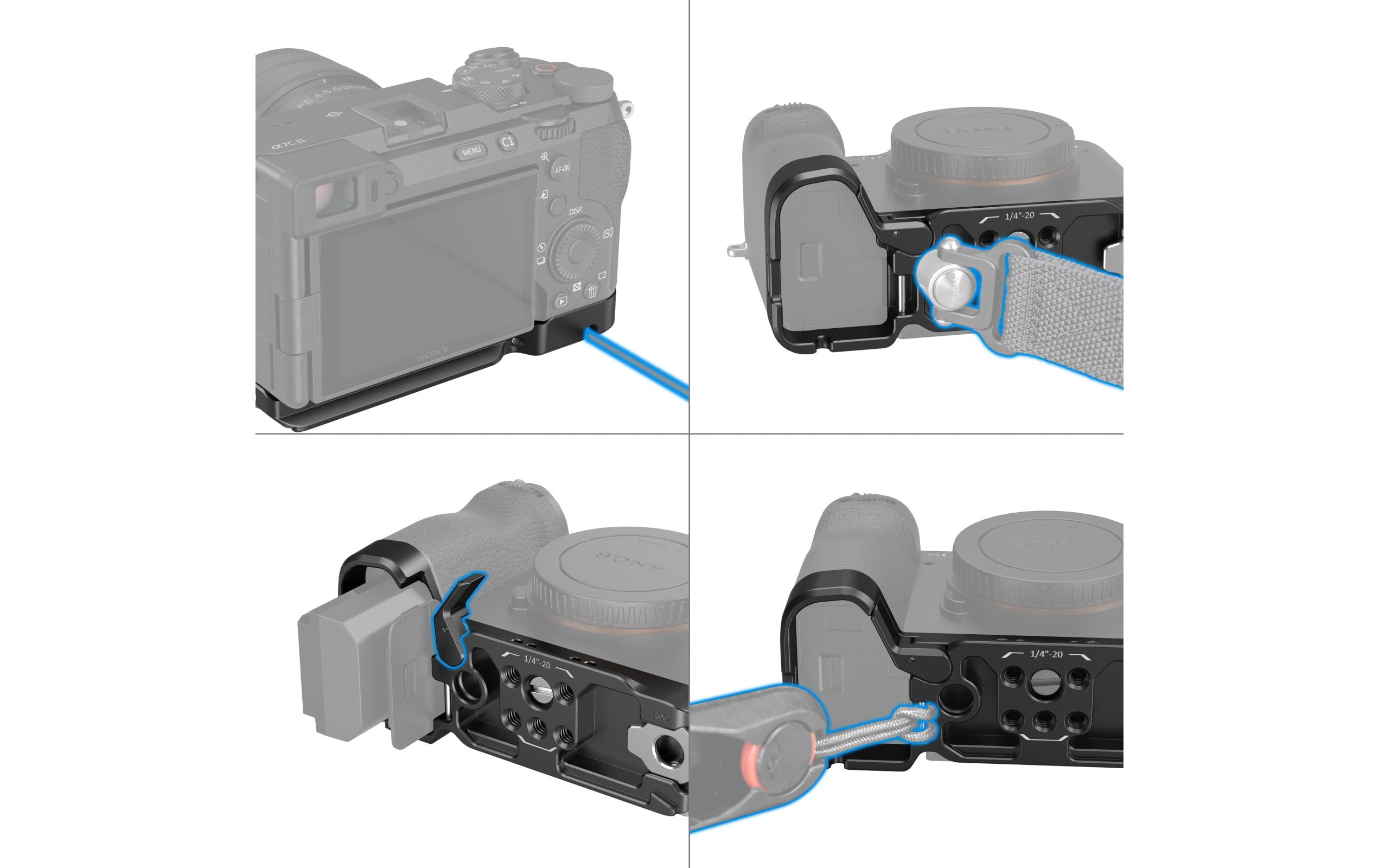 Smallrig Baseplate Sony Alpha 7C II / Alpha 7CR - Schwarz