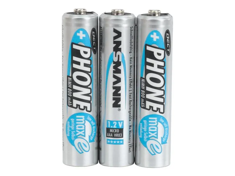 Ansmann Akku 3x AAA 800 mAh für DECT-Phones Ansmann Akku 3x AAA 800 mAh für DECT-Phones