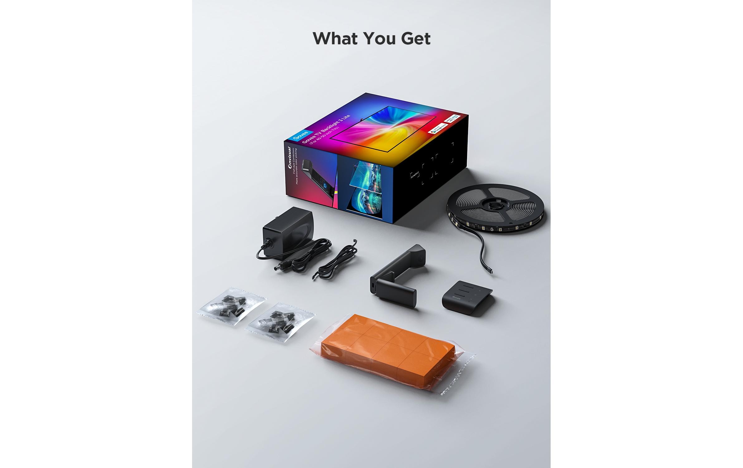 Govee Envisual TV Backlight T3, 40-50, WiFi, BT, RGBICW