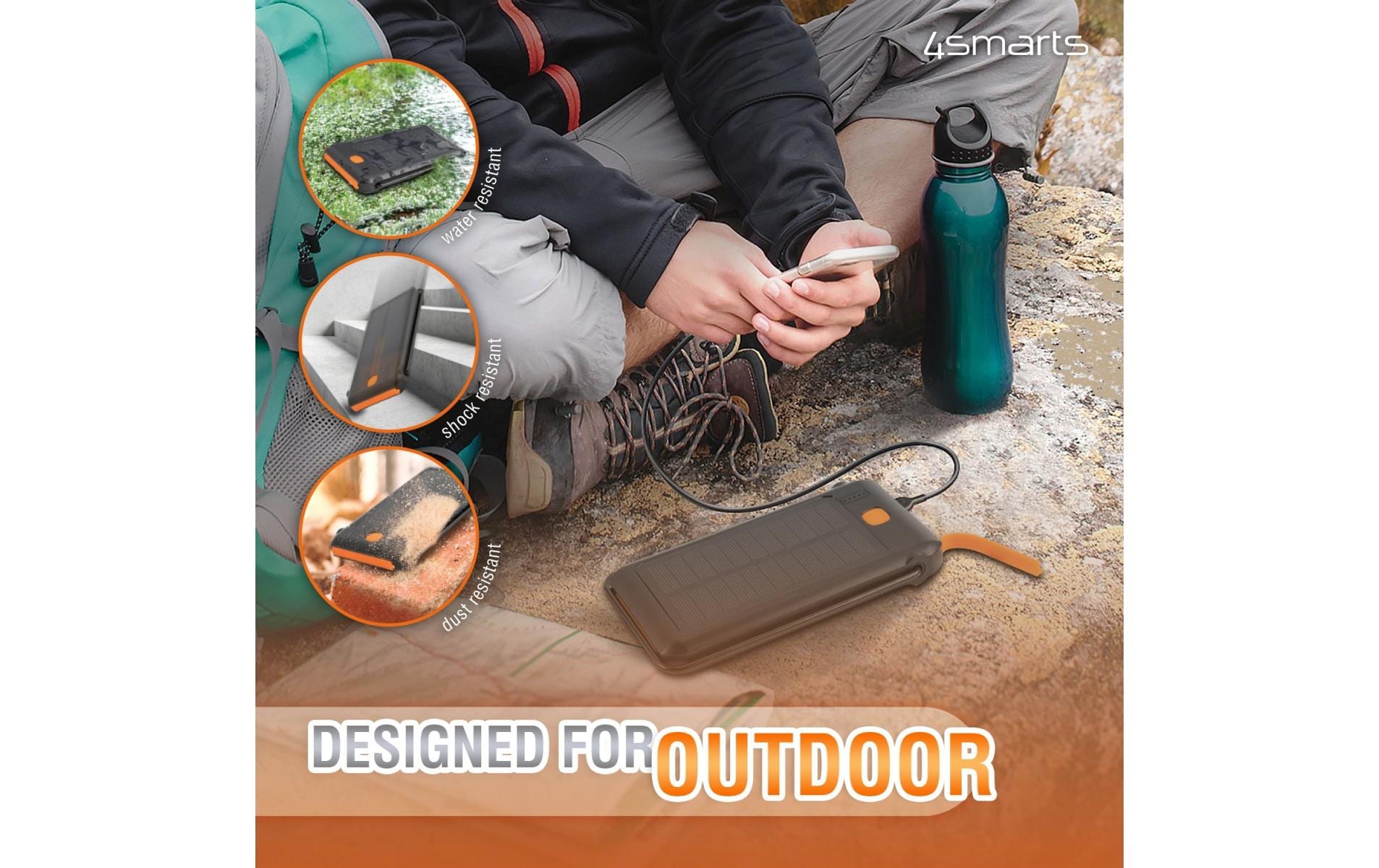 4smarts Solar-Powerbank TitanPack Flex 10.000 mAh