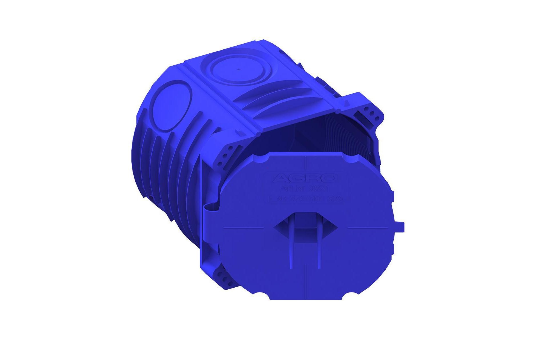 AGRO Einlasskasten NIS-Dösli blau 59 mm AGRO Einlasskasten NIS-Dösli blau 59 mm