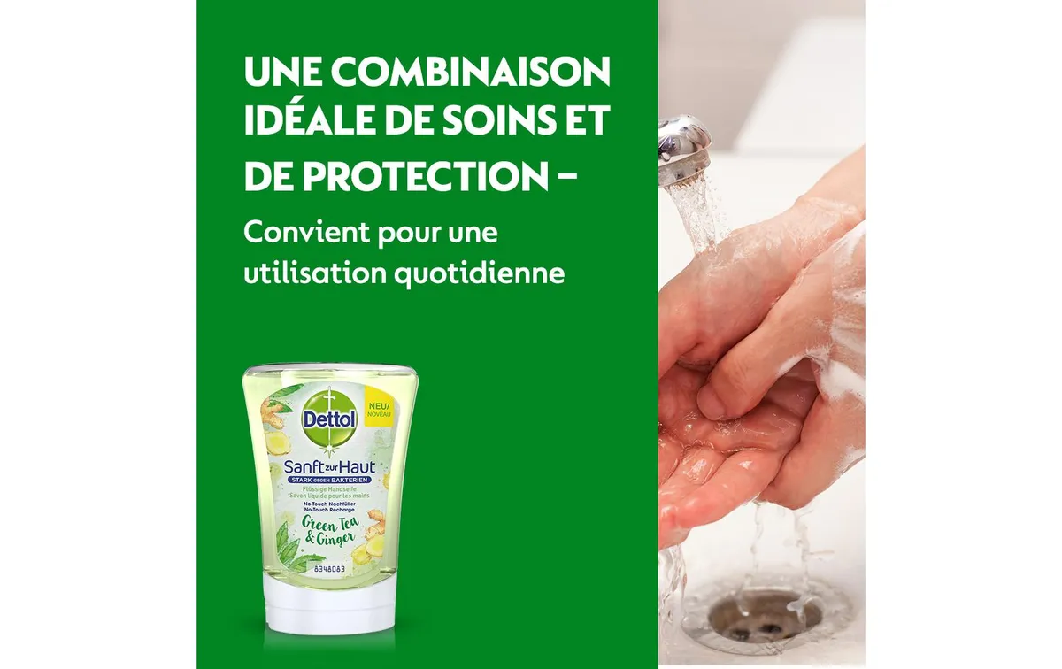 Dettol Seife No-Touch Nachfüller Green Tea & Ginger 250 ml Dettol Seife No-Touch Nachfüller Green Tea & Ginger 250 ml
