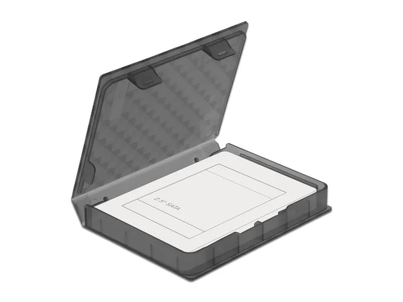 Delock Schutzgehäuse für 2.5″ HDD / SSD grau