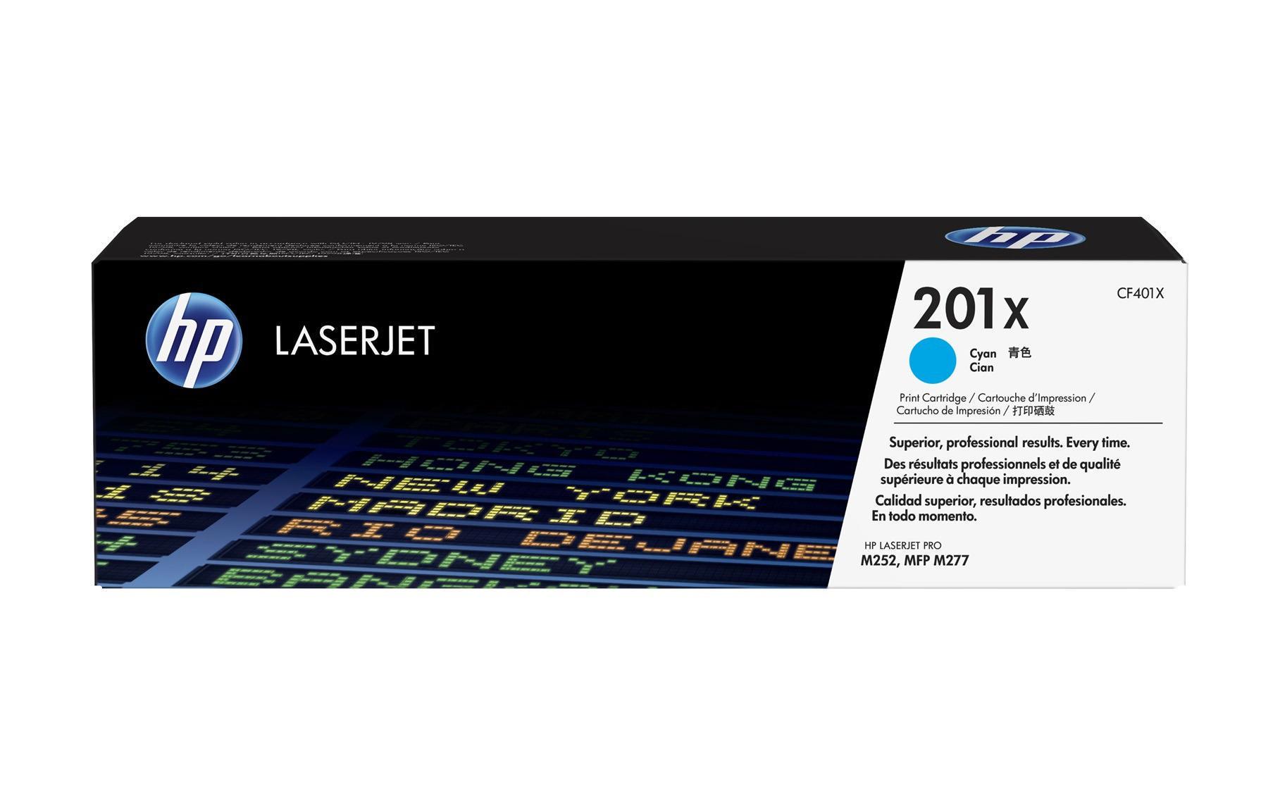 HP Toner Nr. 201X (CF401X) Cyan