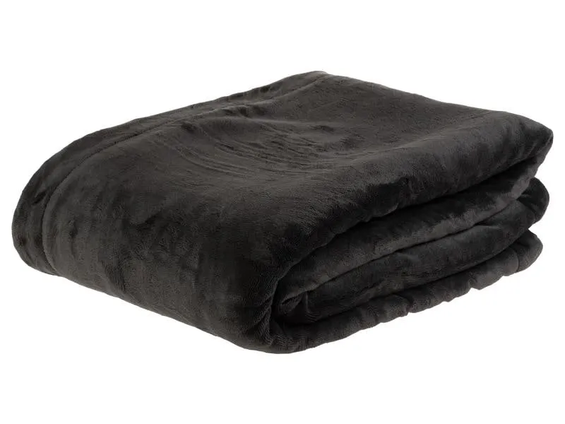 COCON Decke Fleece Sherpa 150 x 200 cm, Anthrazit-Weiss COCON Decke Fleece Sherpa 150 x 200 cm, Anthrazit-Weiss