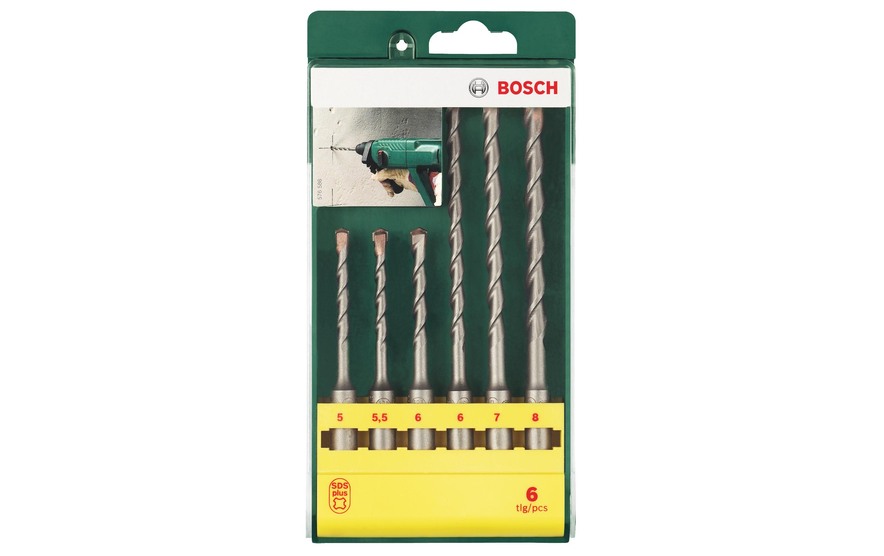 Bosch Hammerbohrer-Set SDS plus, 6-teilig Bosch Hammerbohrer-Set SDS plus, 6-teilig